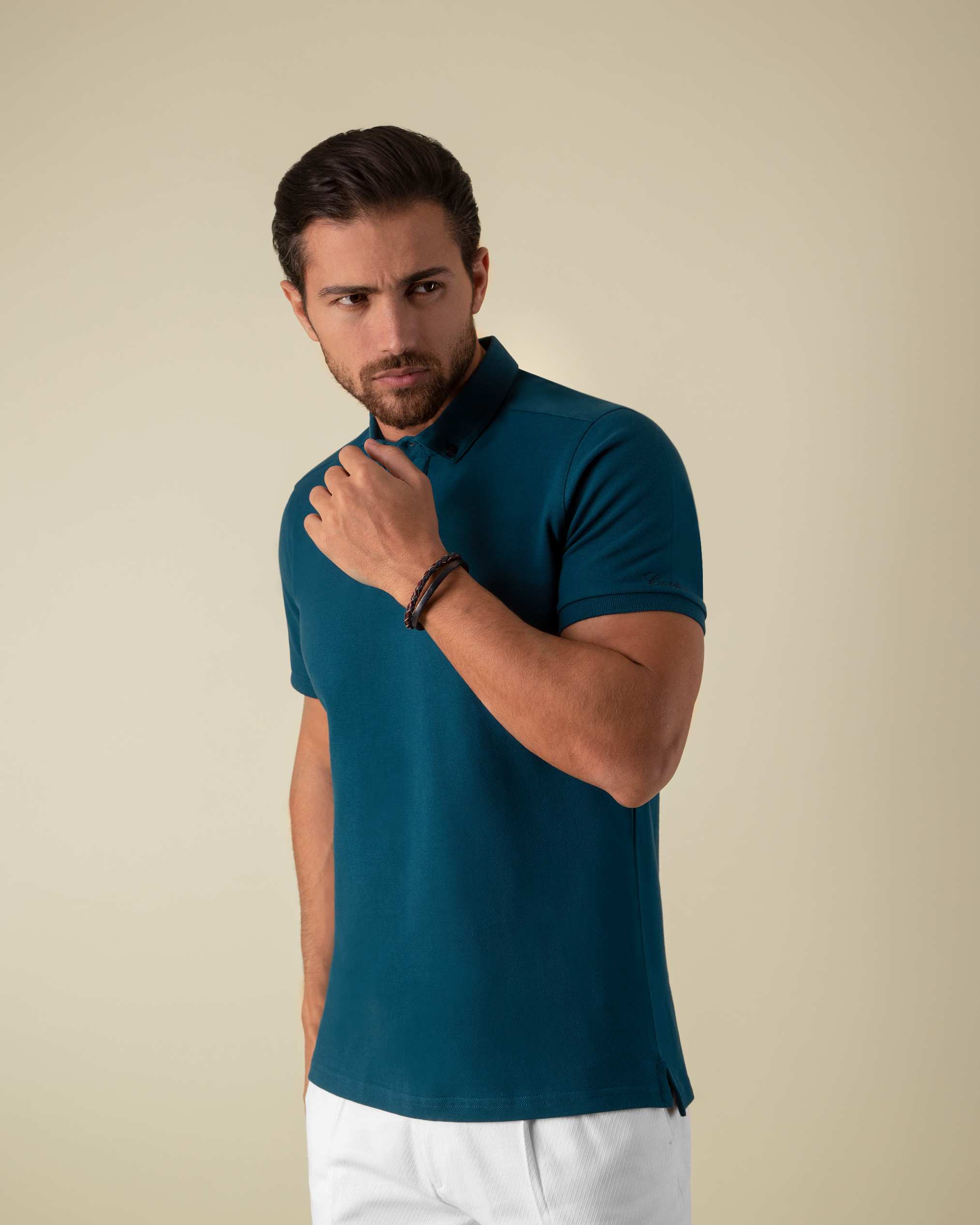 پولوشرت یقه دکمه دار 2212312 کروم