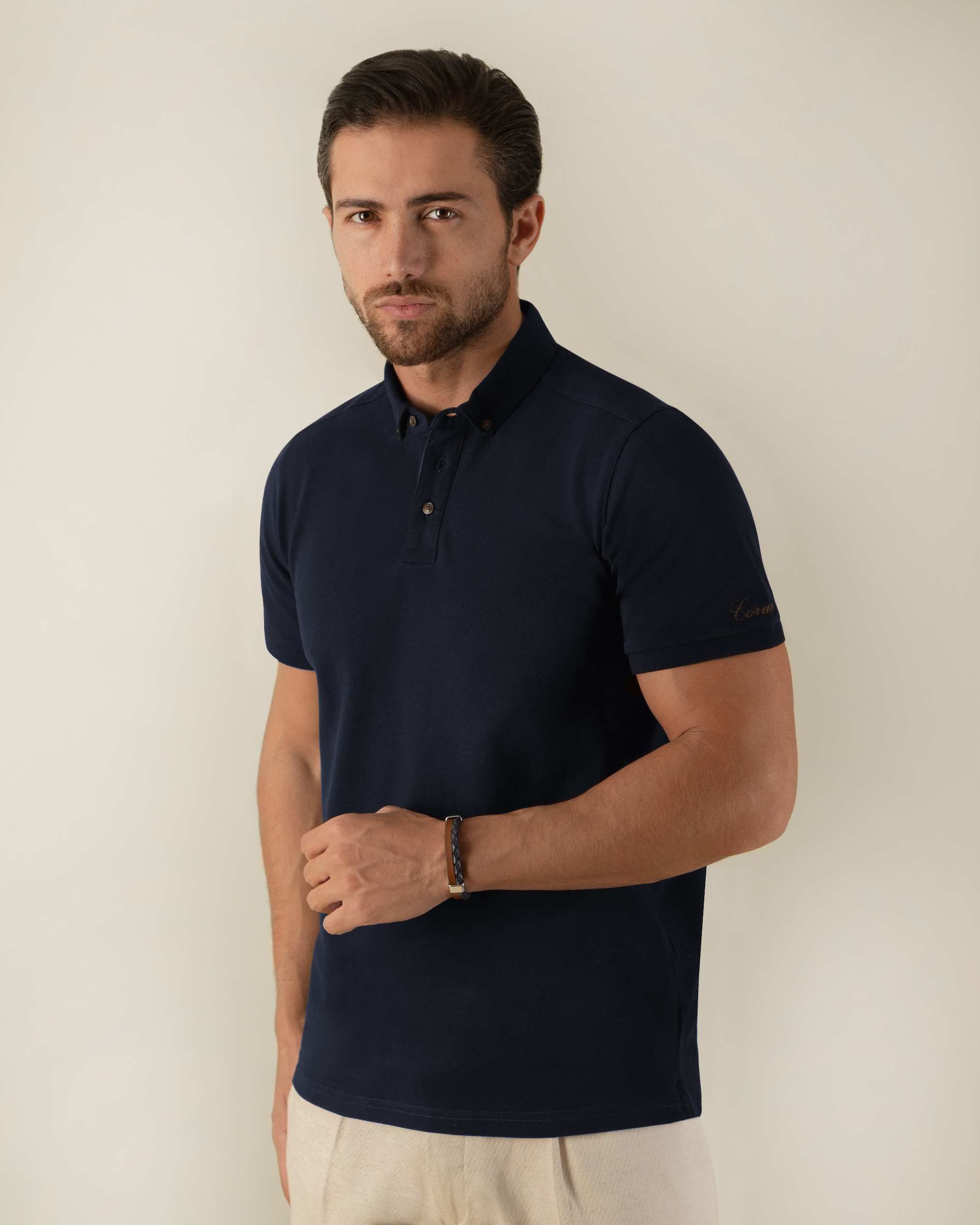 پولوشرت یقه دکمه دار 2212312 کروم