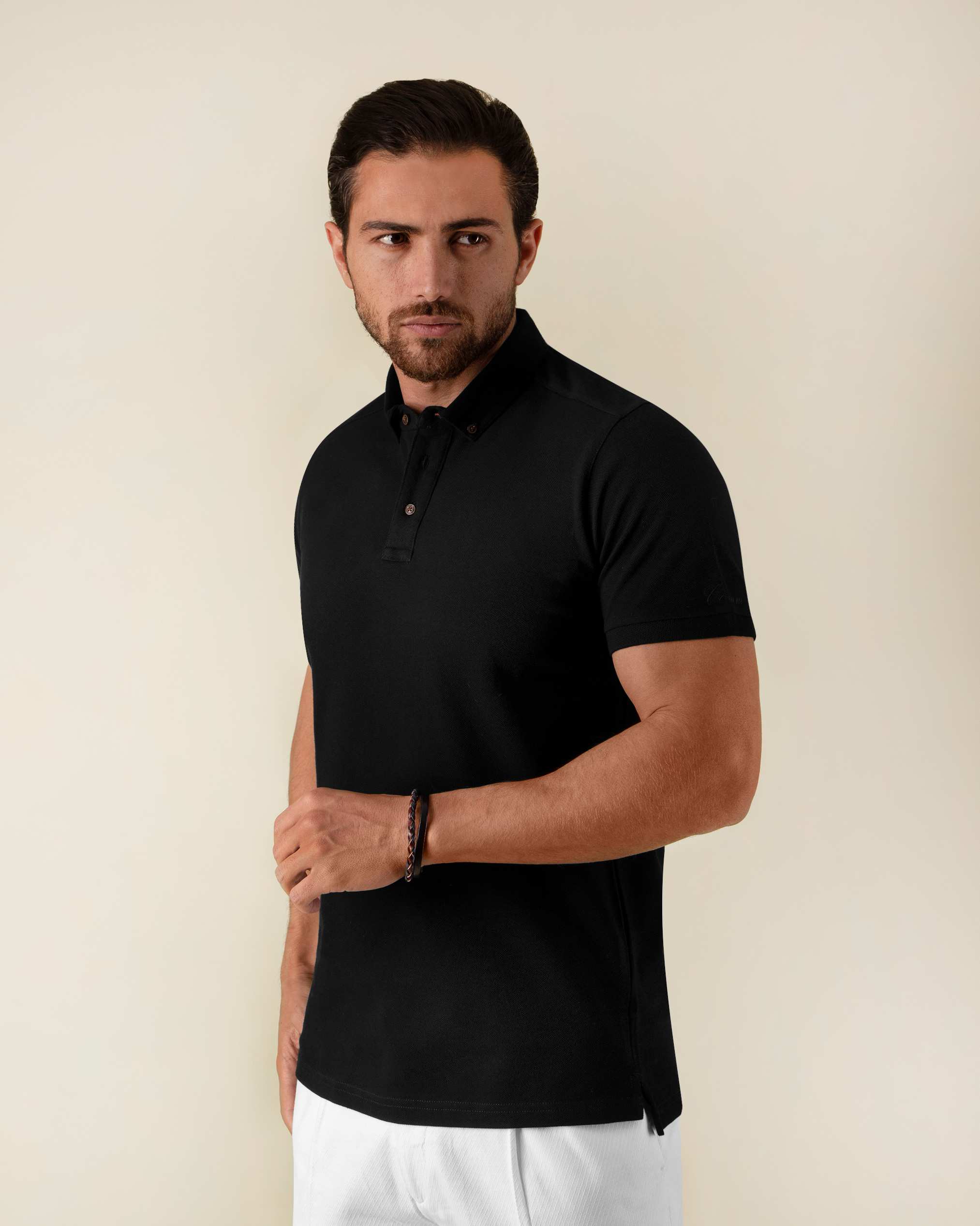 پولوشرت یقه دکمه دار 2212312 کروم