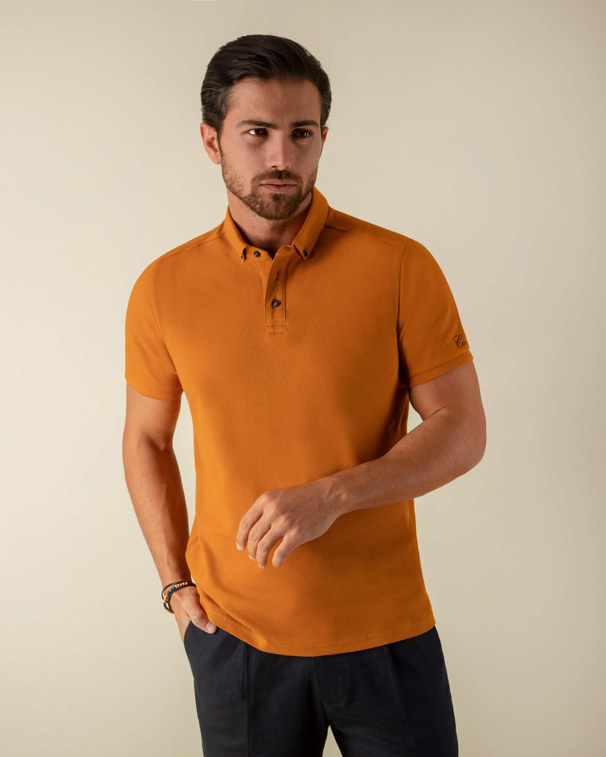 پولوشرت یقه دکمه دار 2212312 کروم