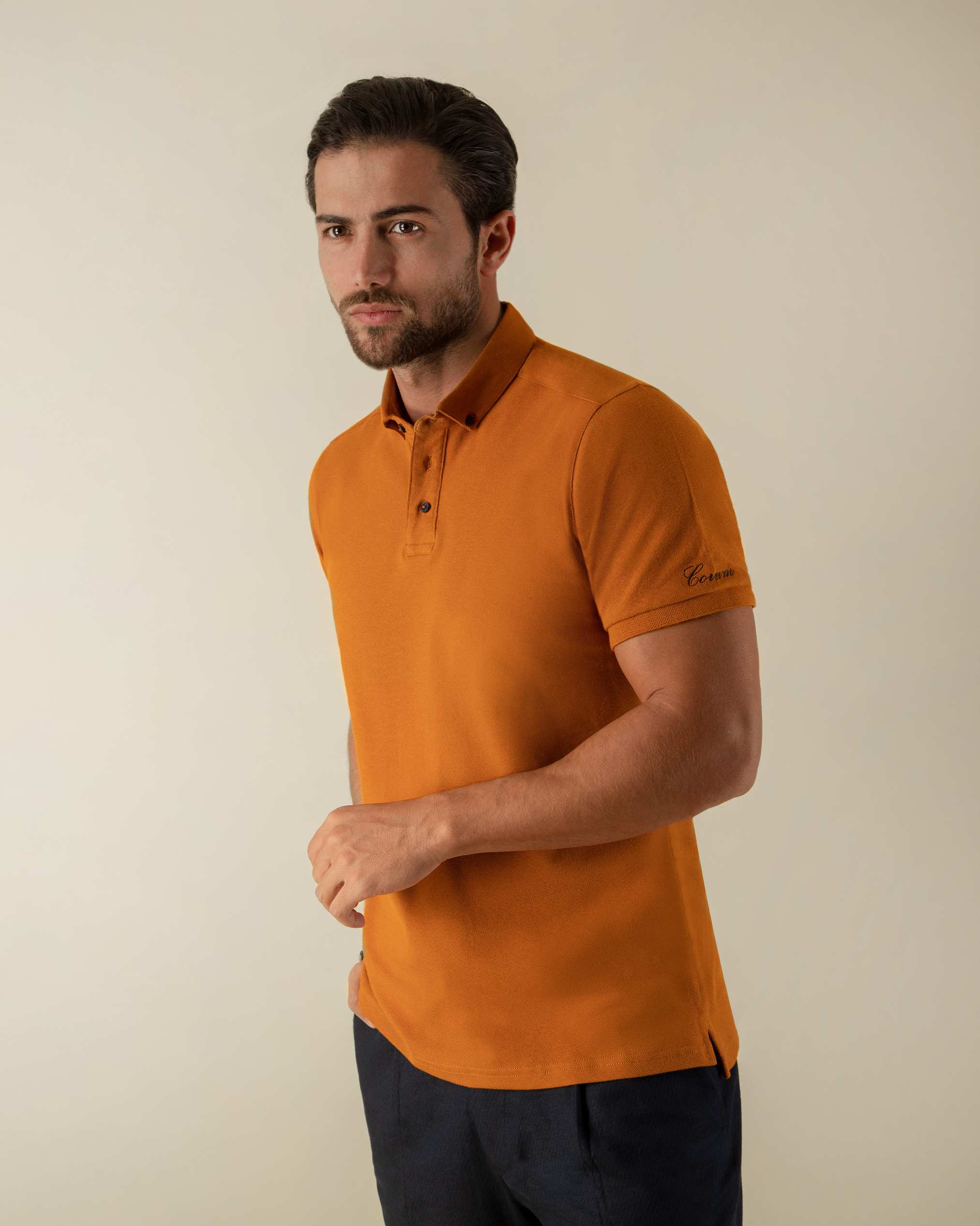 پولوشرت یقه دکمه دار 2212312 کروم