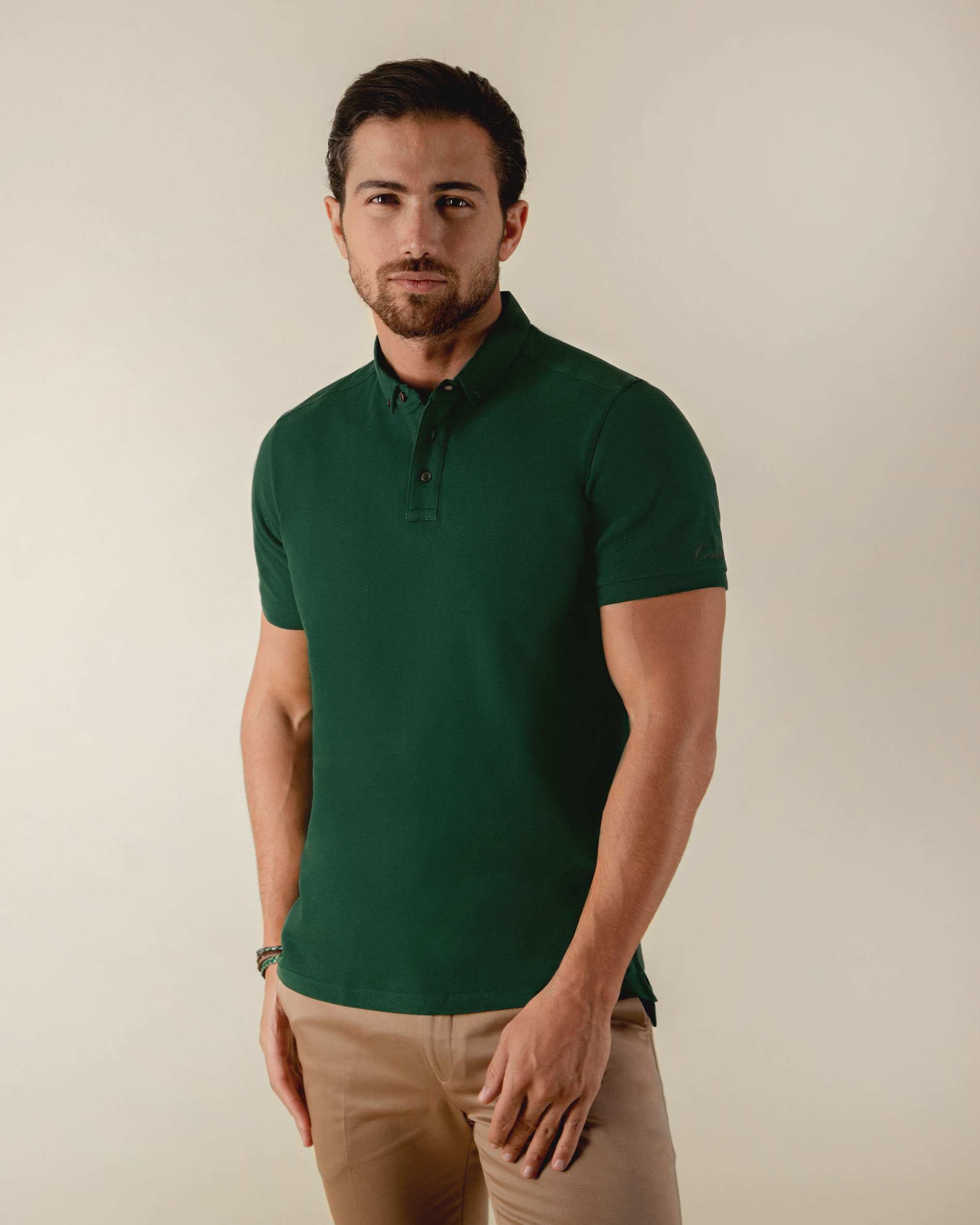 پولوشرت یقه دکمه دار 2212312 کروم