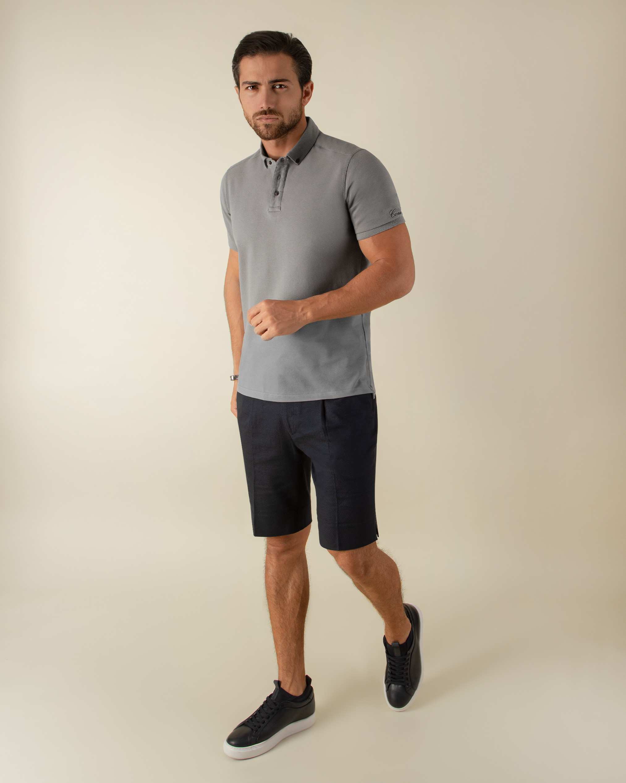 پولوشرت یقه دکمه دار 2212312 کروم