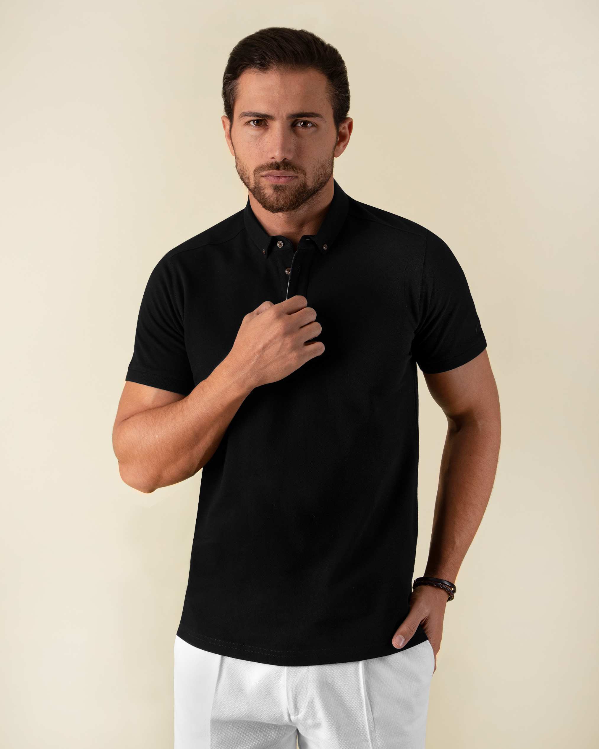 پولوشرت یقه دکمه دار 2212312 کروم