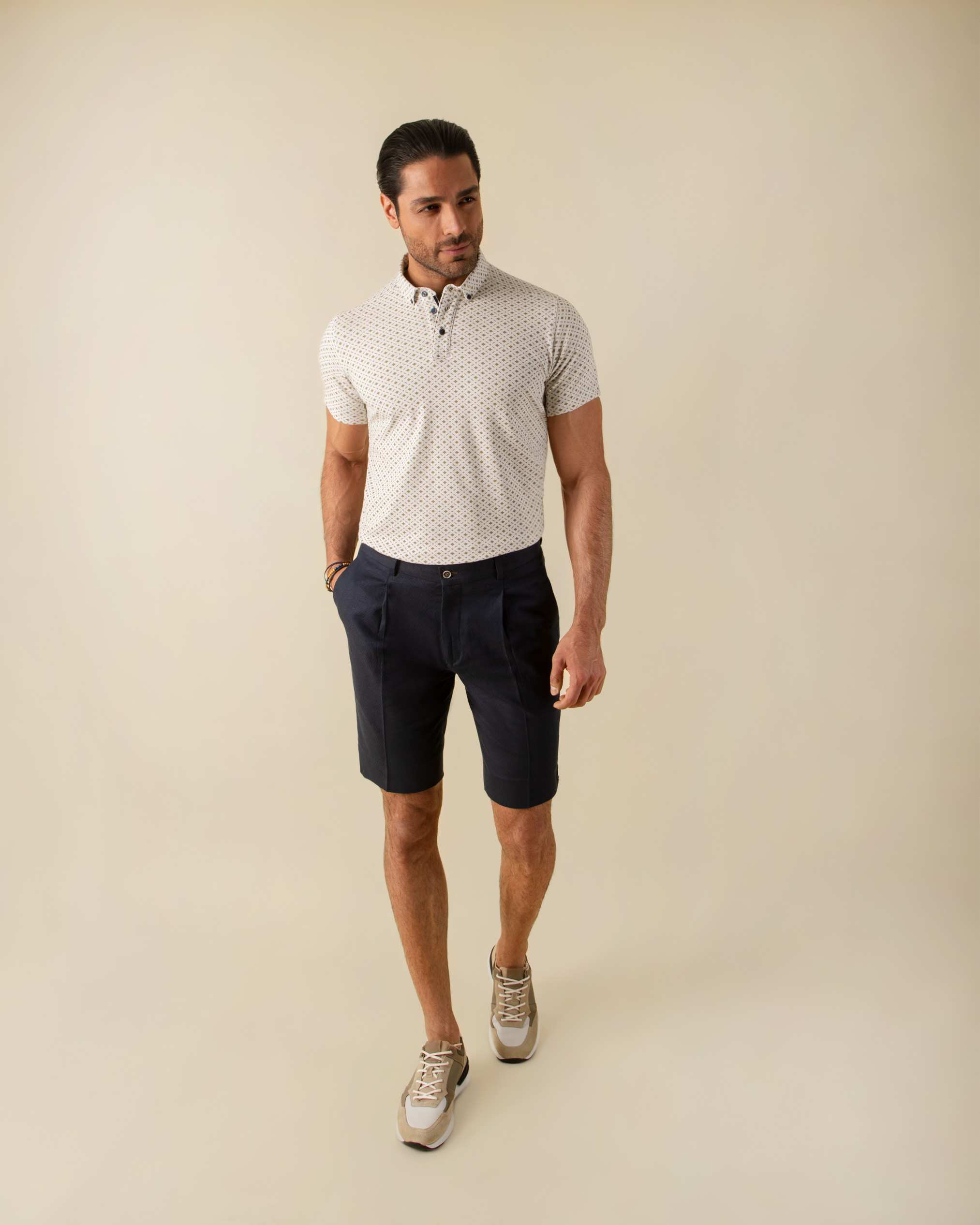 پولوشرت طرح دار مردانه 2212313 کروم