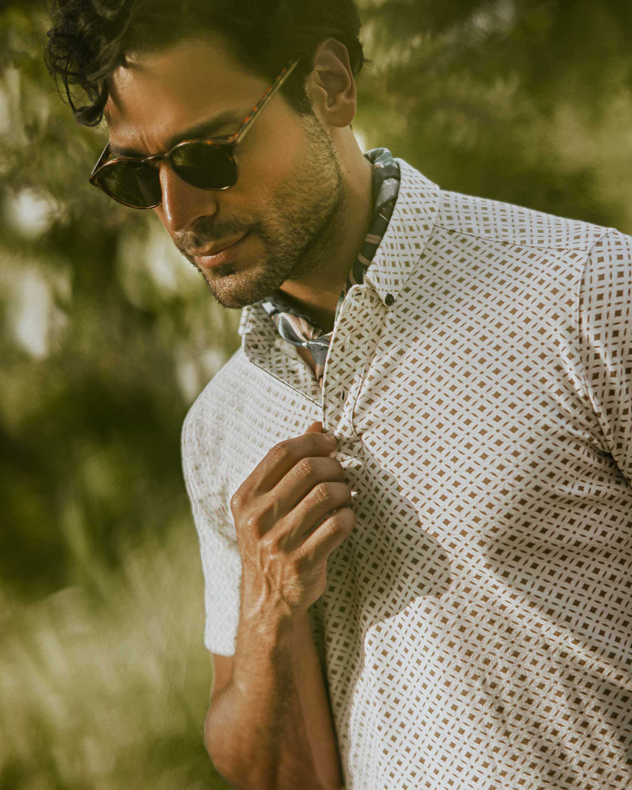 پولوشرت طرح دار مردانه 2212313 کروم