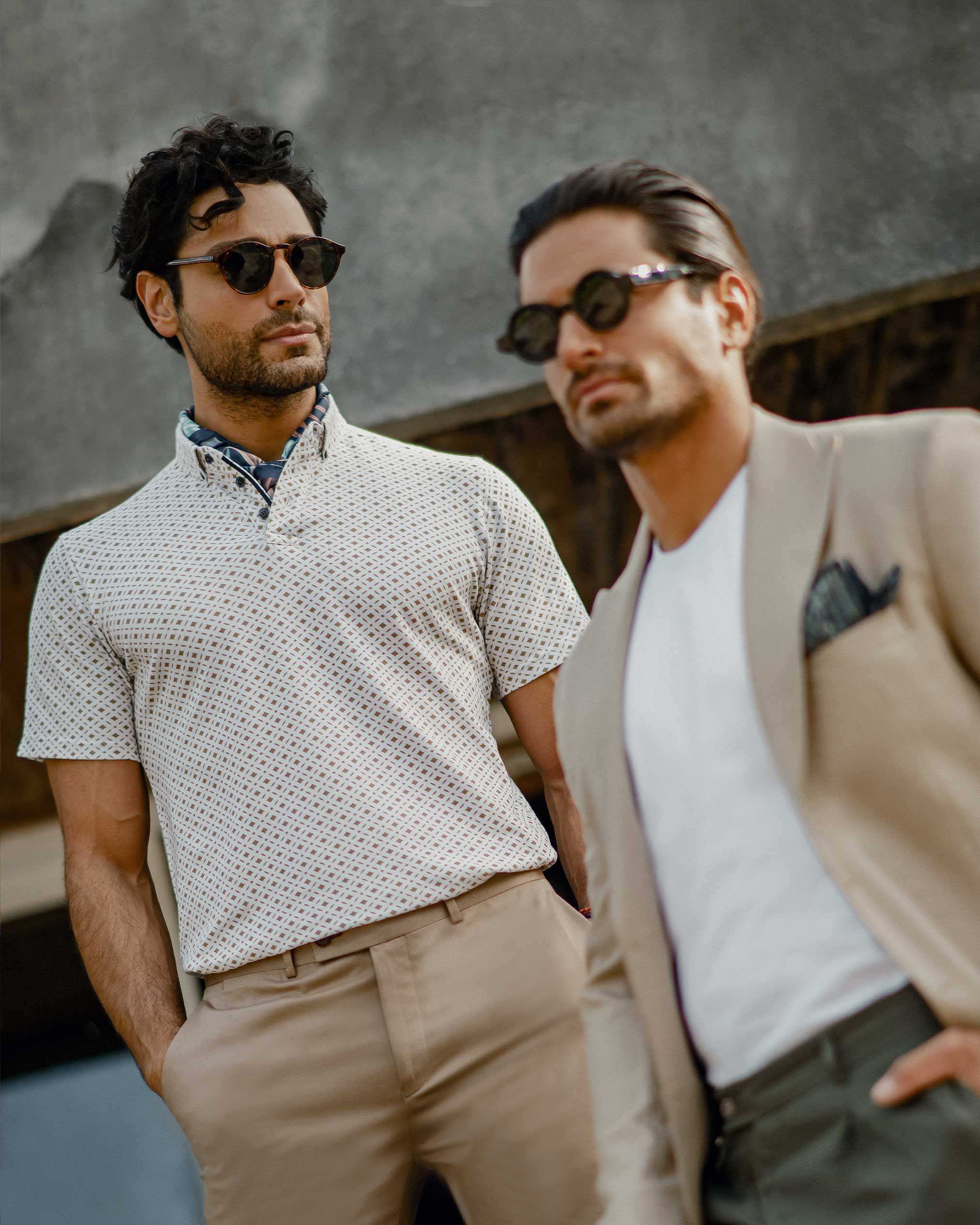 پولوشرت طرح دار مردانه 2212313 کروم