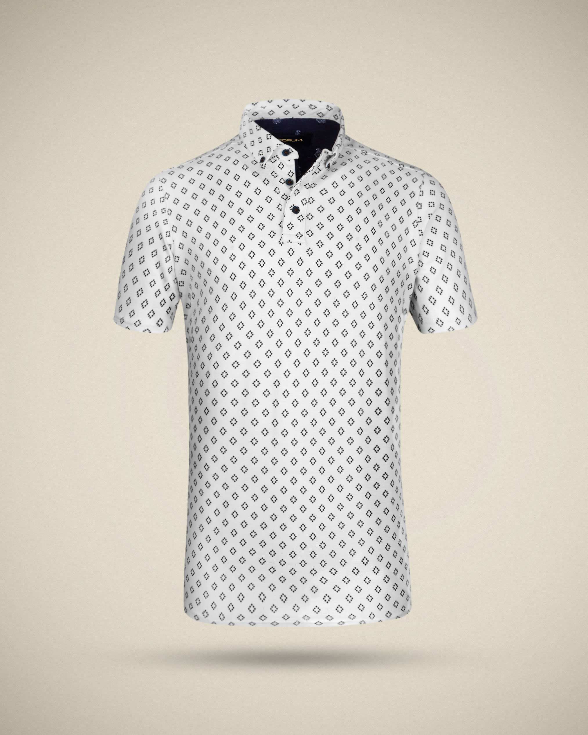 پولوشرت طرح دار مردانه 2212313 کروم