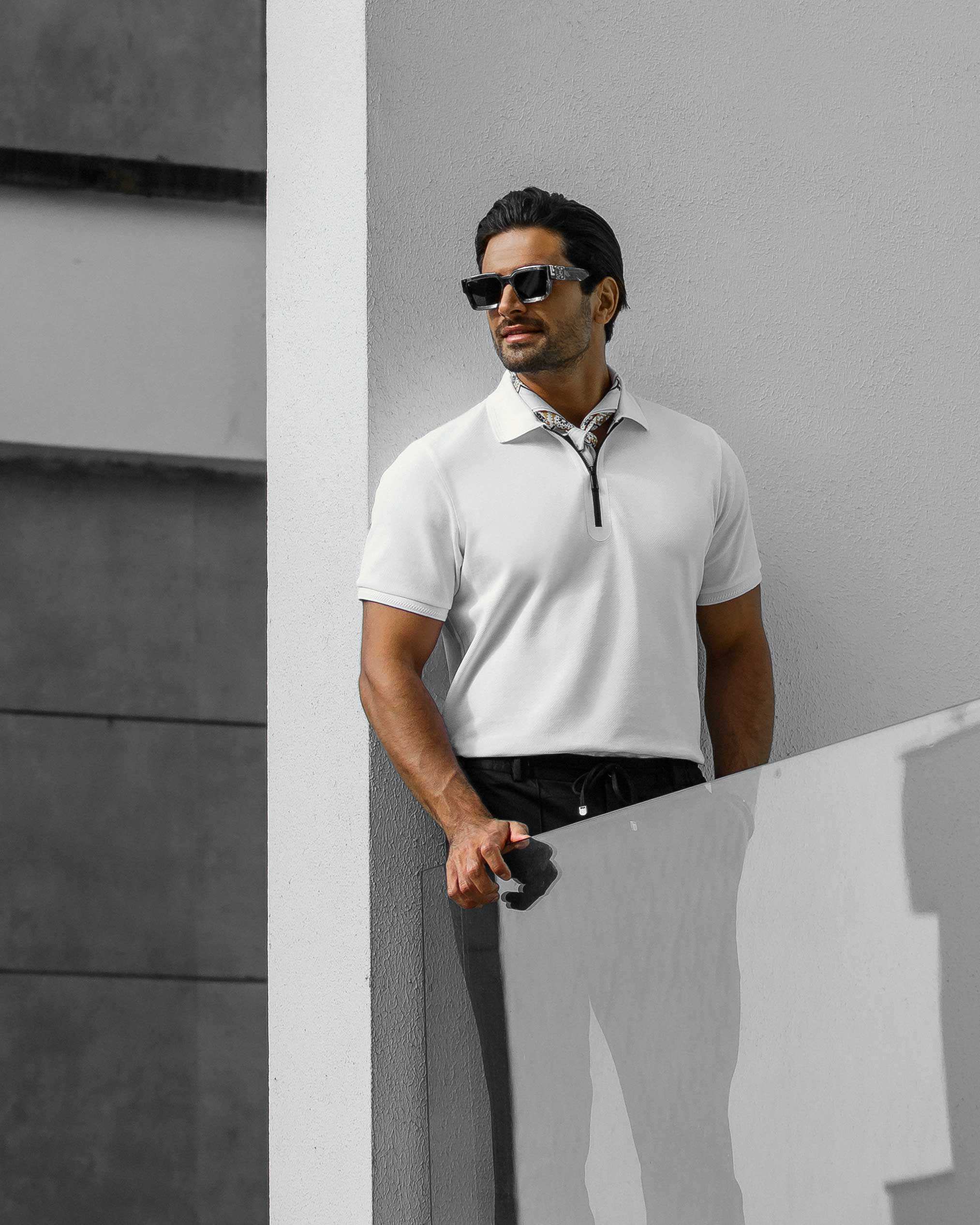 پولوشرت زیپ دار 2212314 کروم