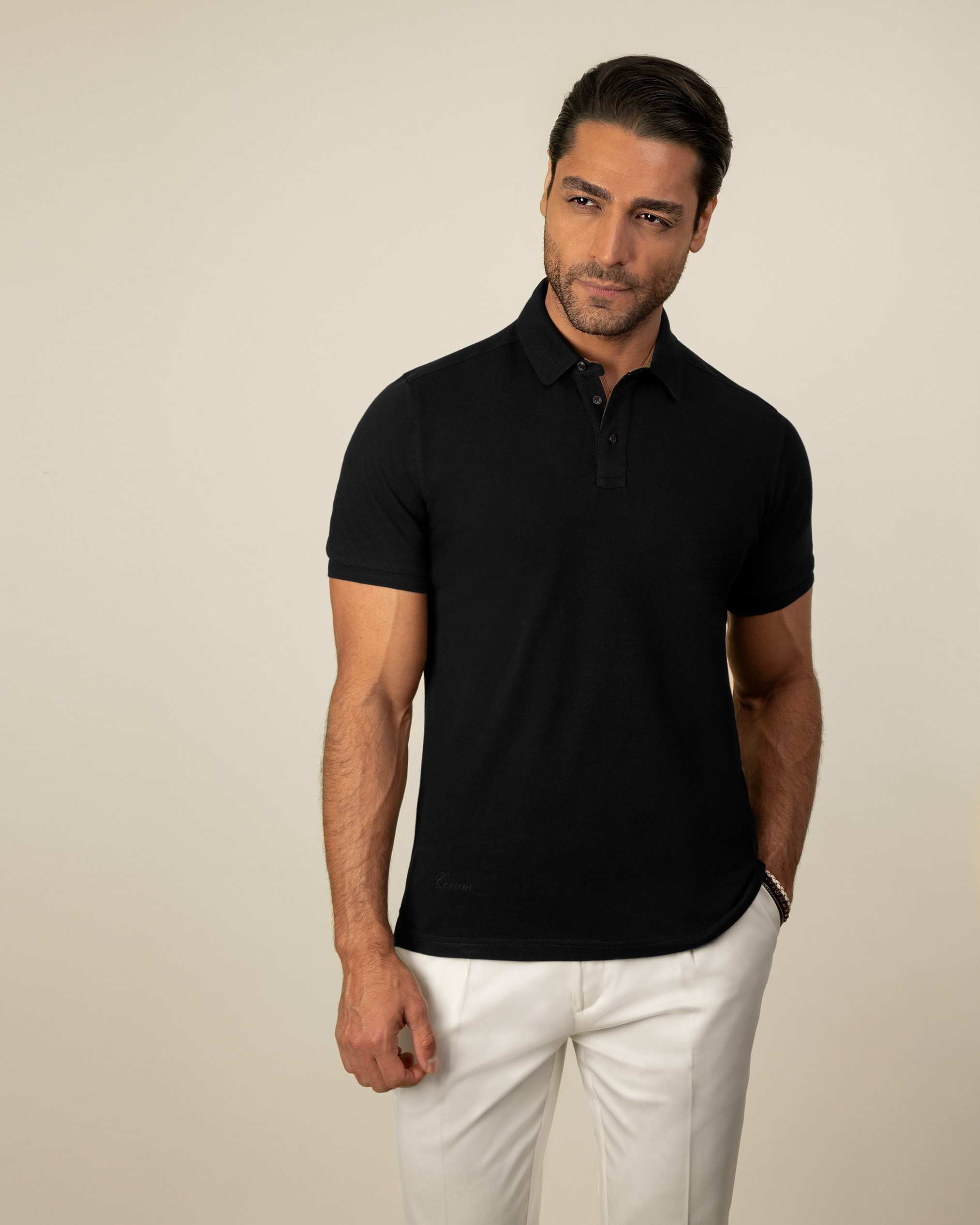 پولوشرت یقه کشبافت 2212315 کروم