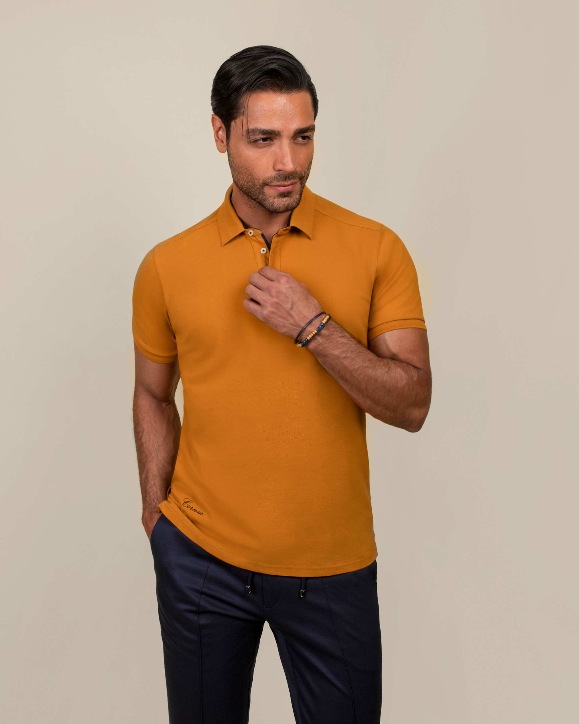 پولوشرت یقه کشبافت 2212315 کروم