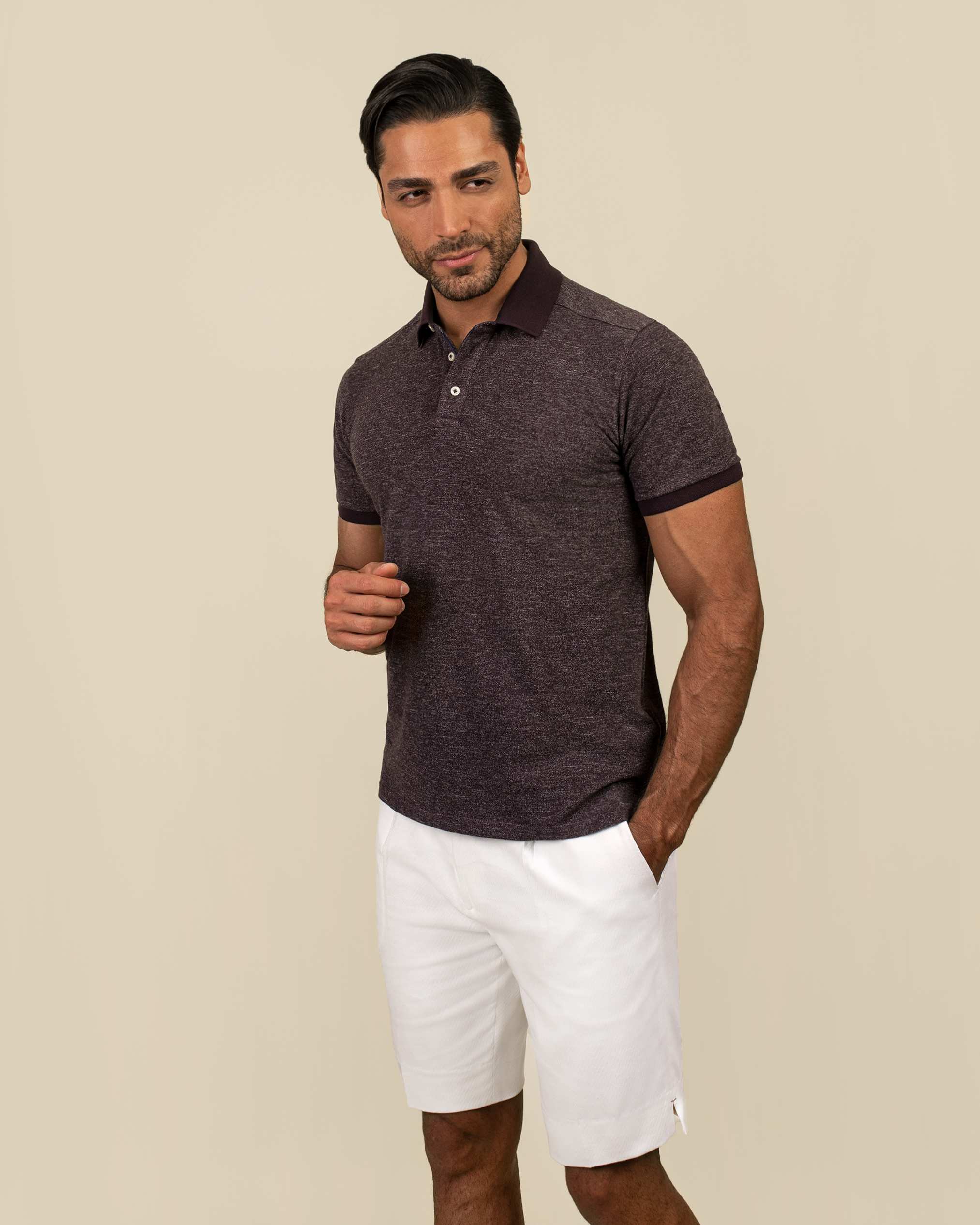 پولوشرت یقه کشبافت 2212315 کروم