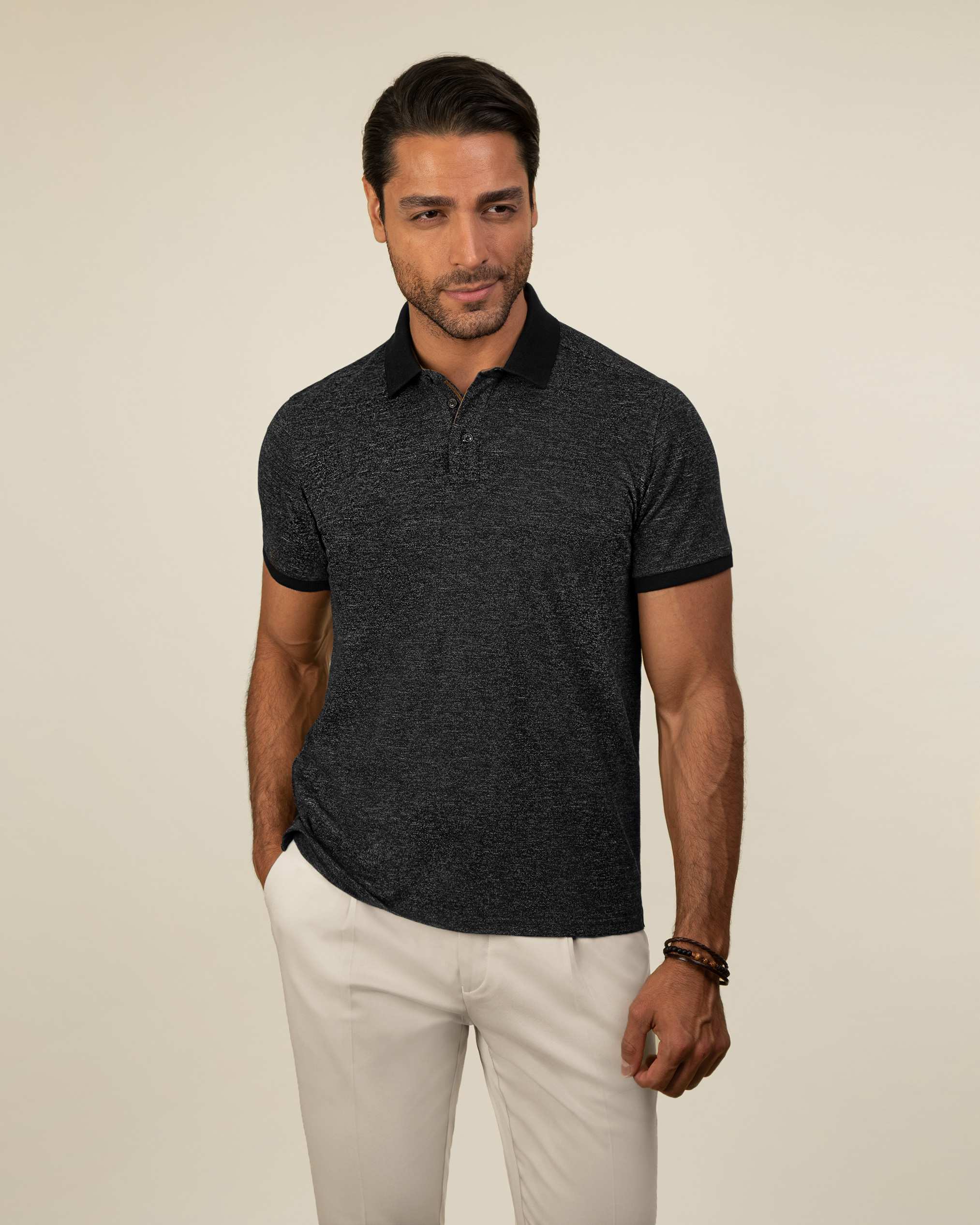 پولوشرت یقه کشبافت 2212315 کروم