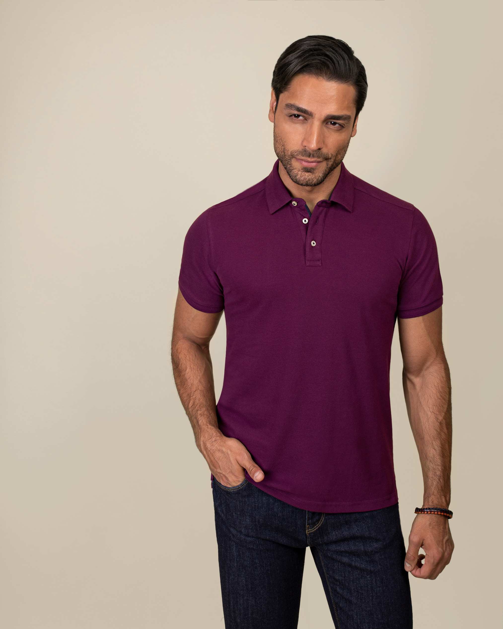 پولوشرت یقه کشبافت 2212315 کروم