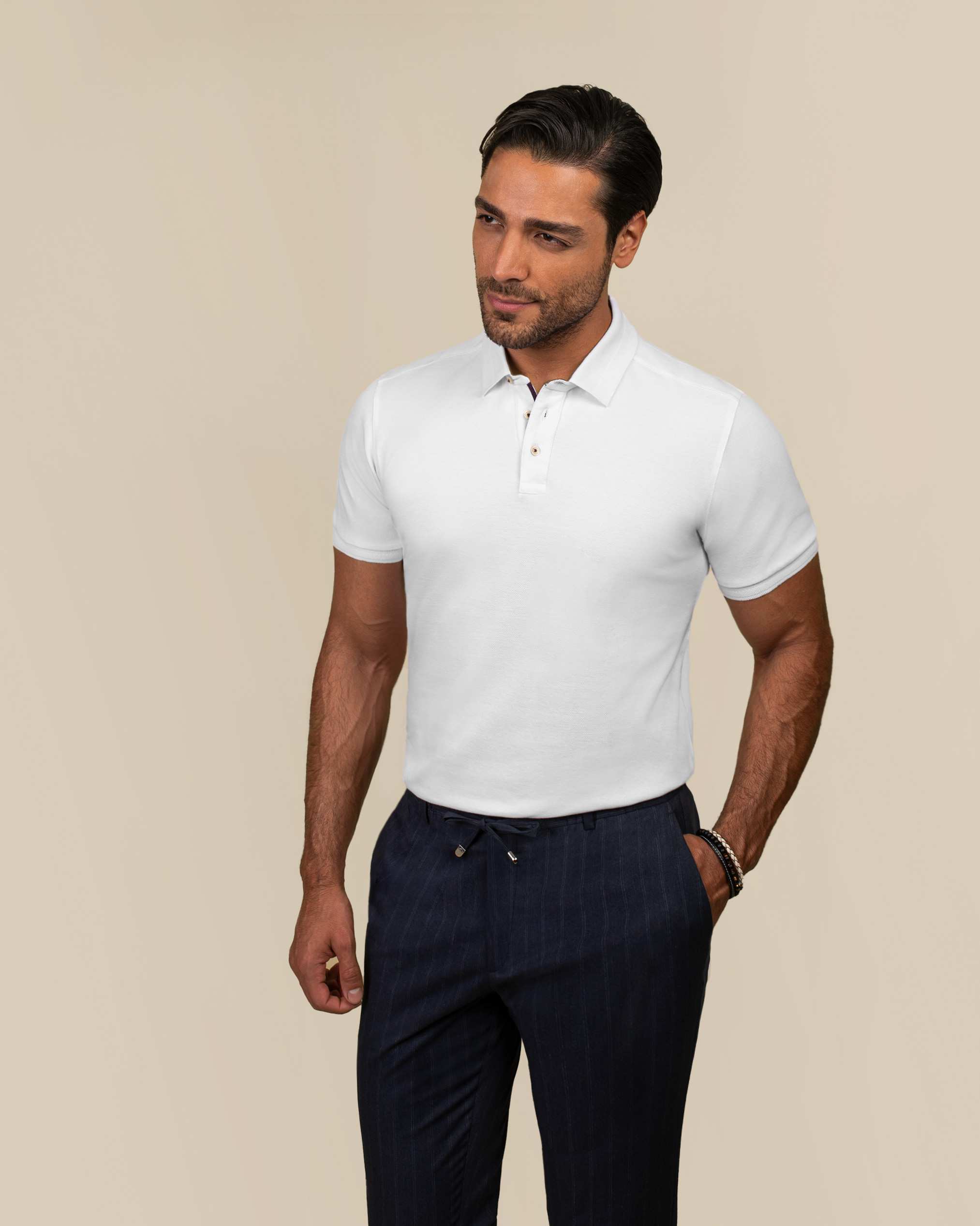 پولوشرت یقه کشبافت 2212315 کروم