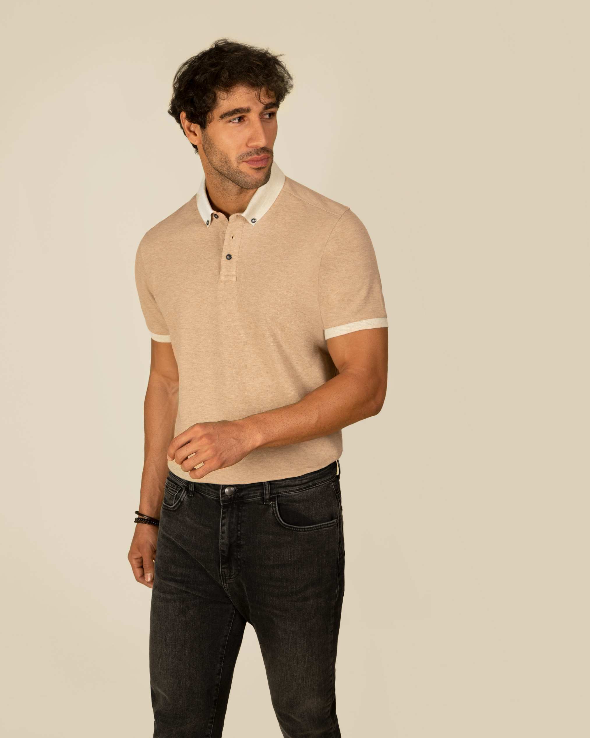 پولوشرت یقه دکمه دار 2212317 کروم