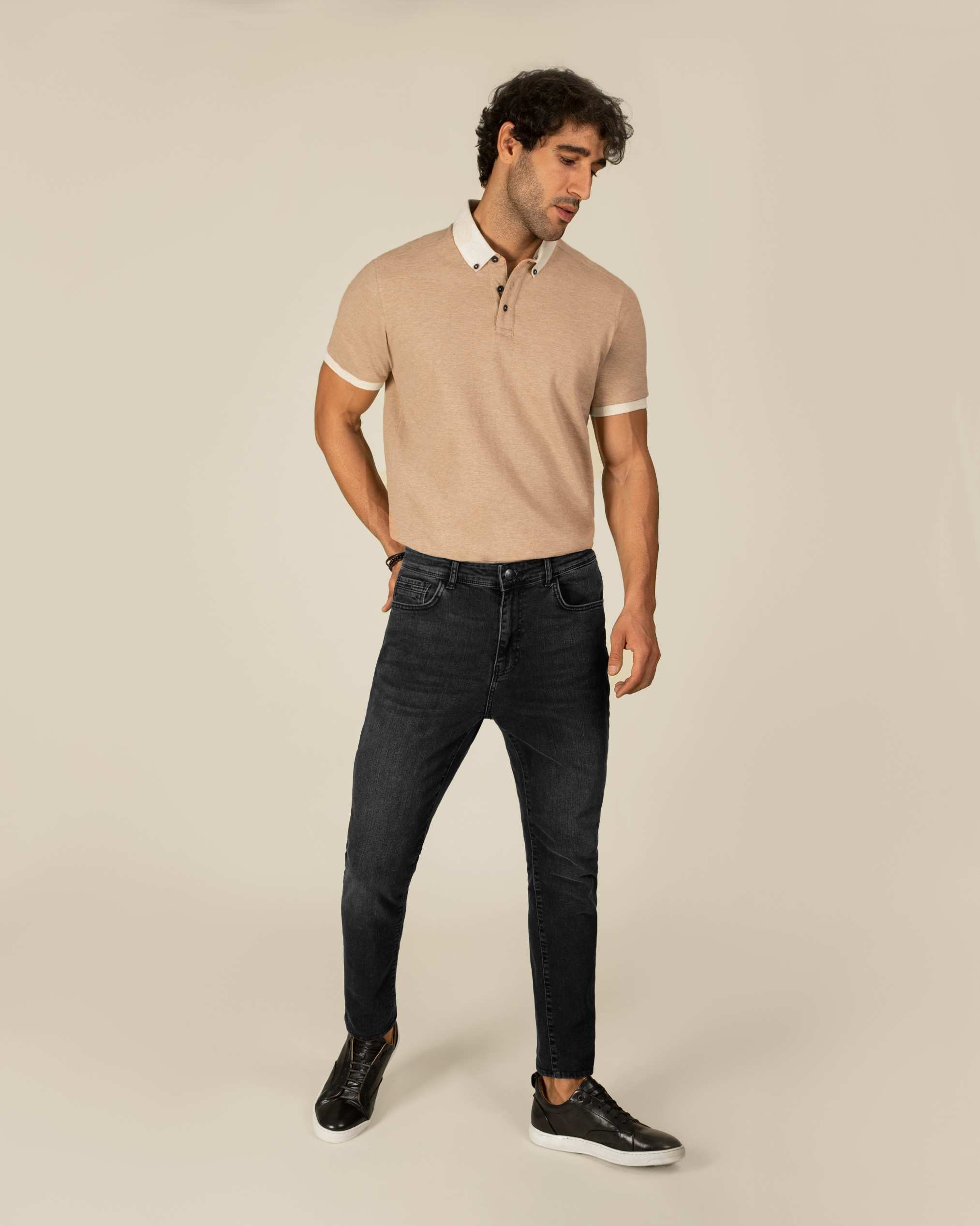 پولوشرت یقه دکمه دار 2212317 کروم