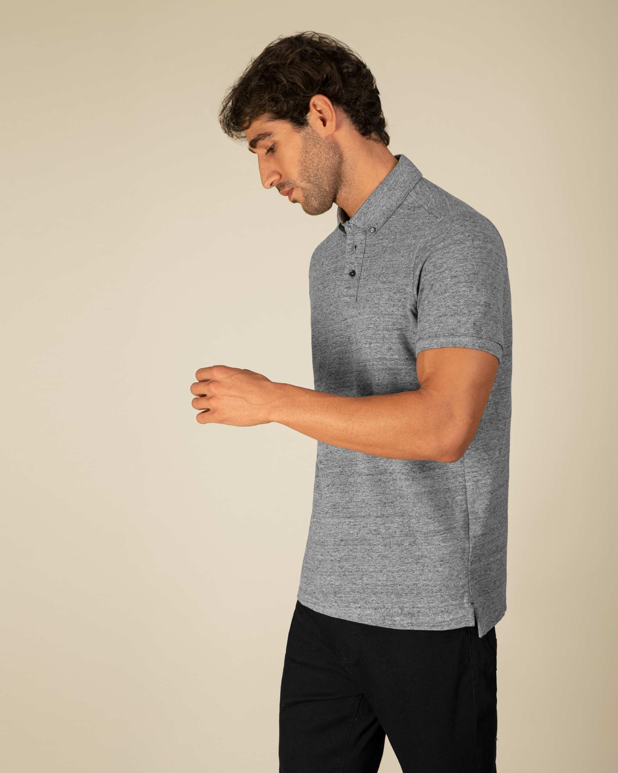 پولوشرت یقه دکمه دار 2212317 کروم