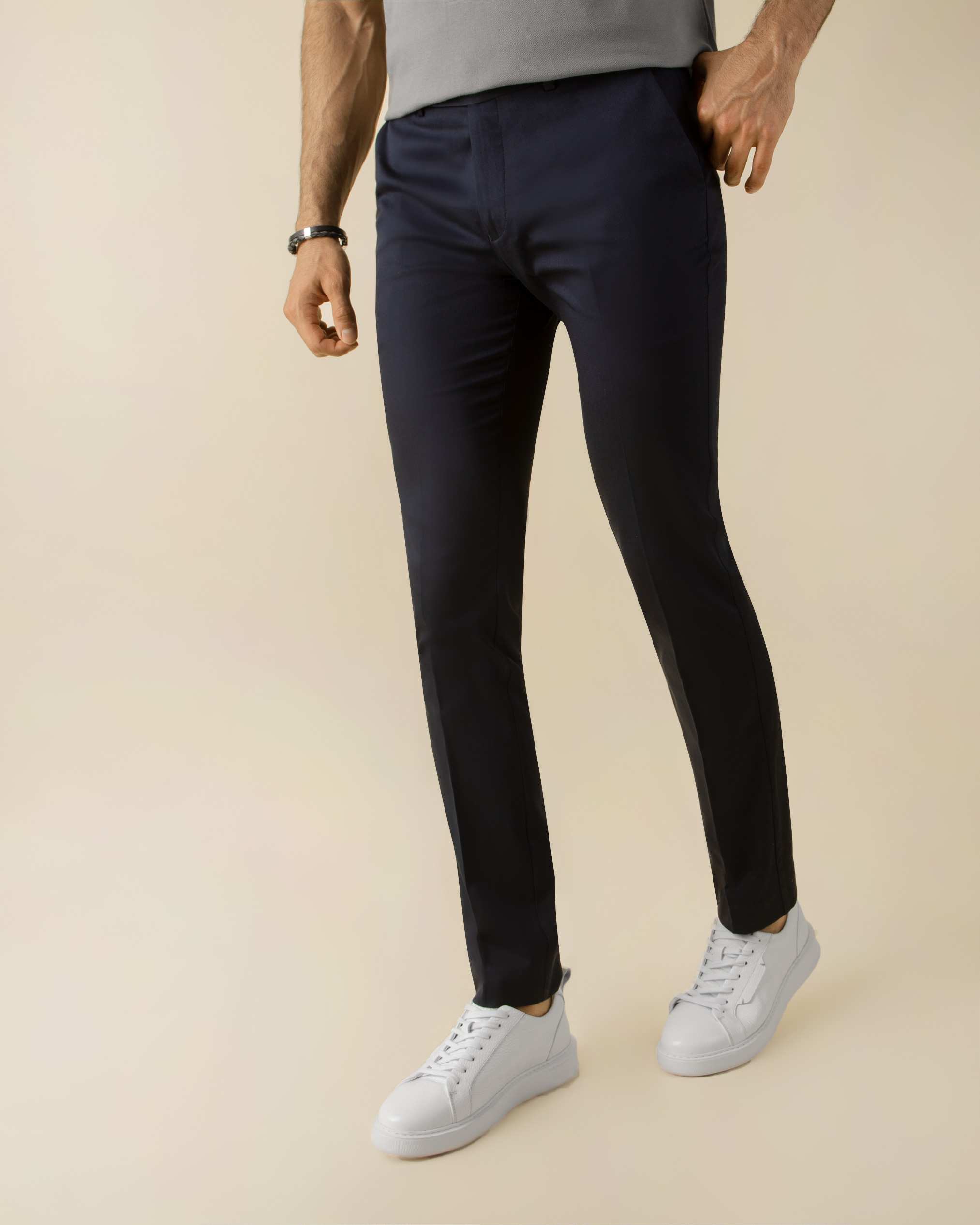 شلوار کتان مردانه 2212501 کروم