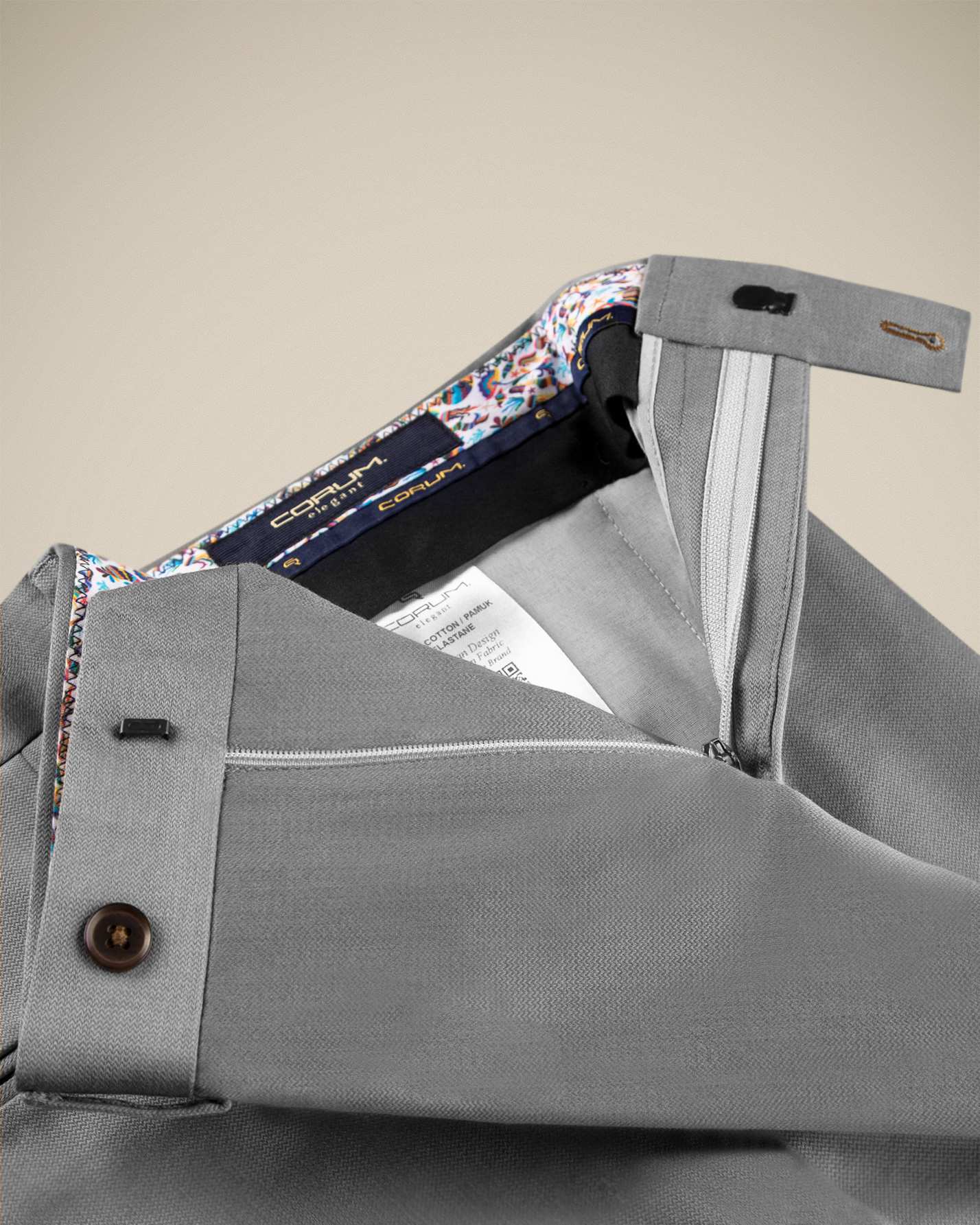 شلوار کتان مردانه 2212501 کروم