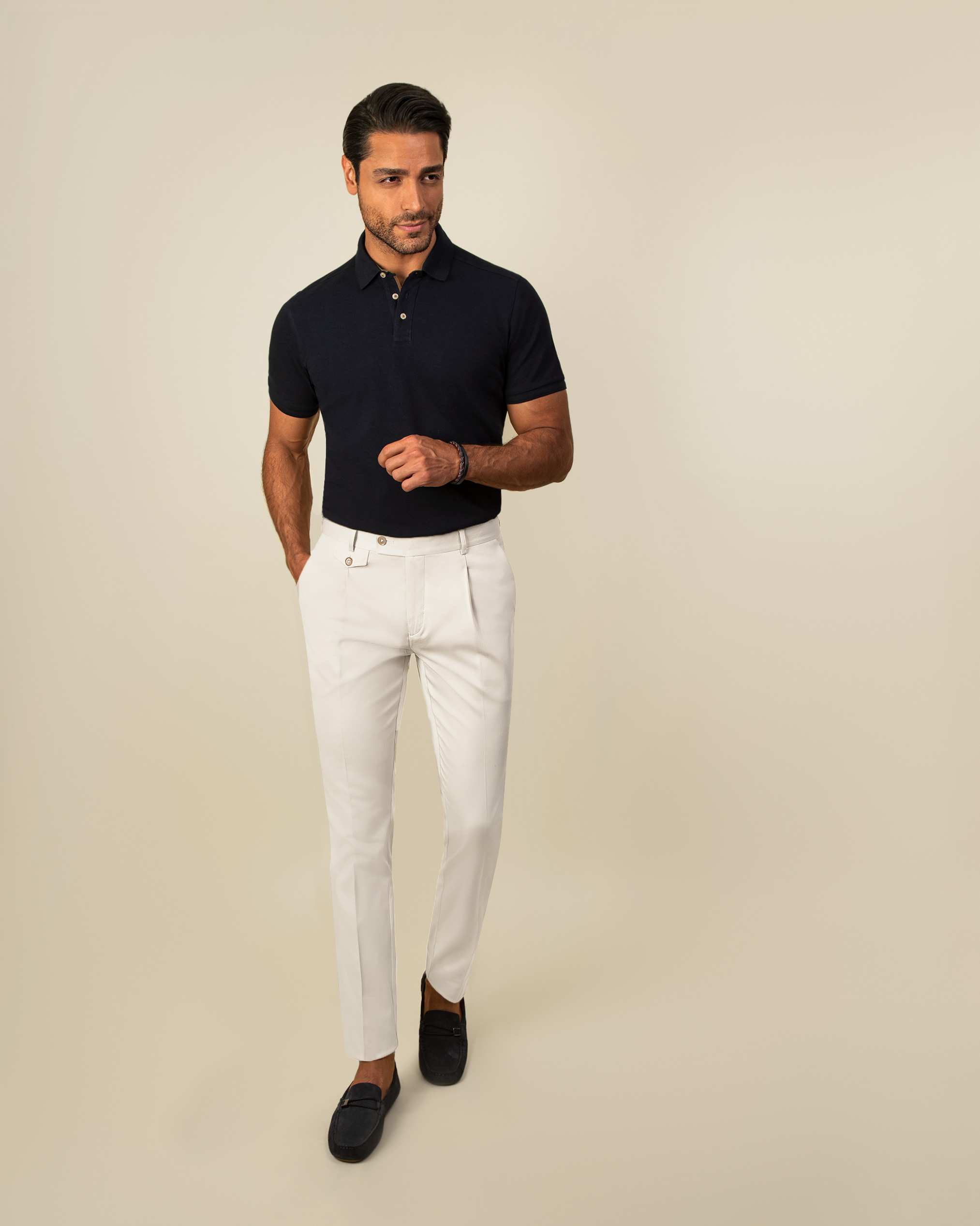 شلوار مردانه کتان 2212502 کروم