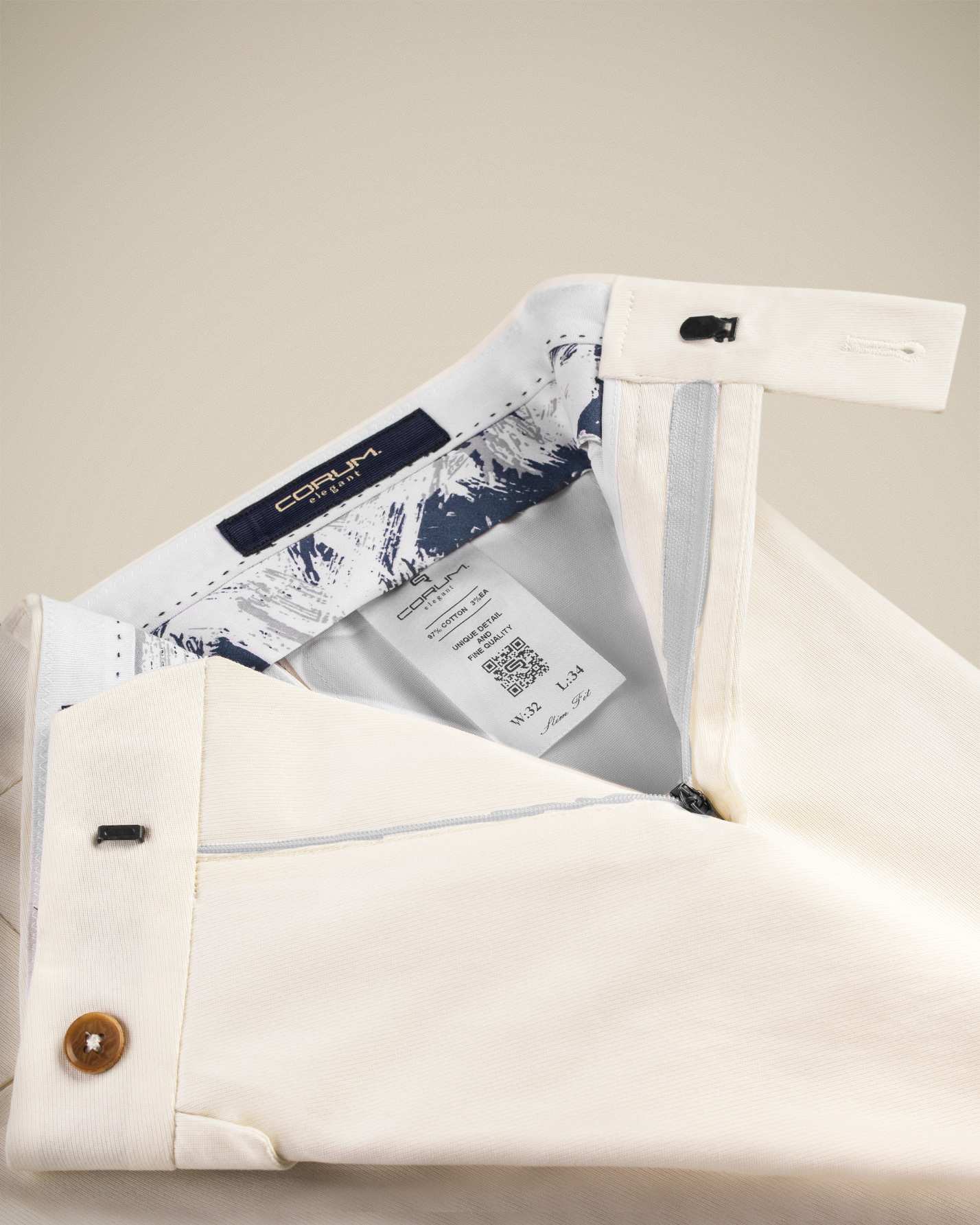 شلوار مردانه کتان 2212502 کروم