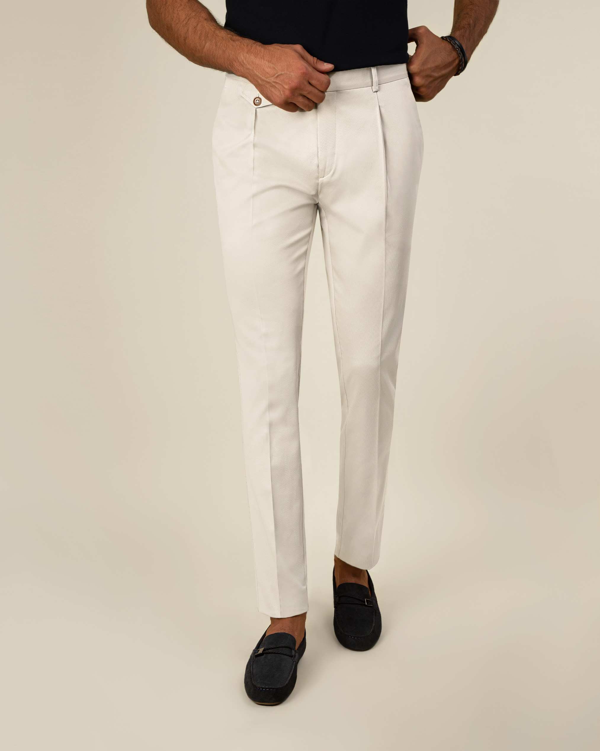 شلوار مردانه کتان 2212502 کروم