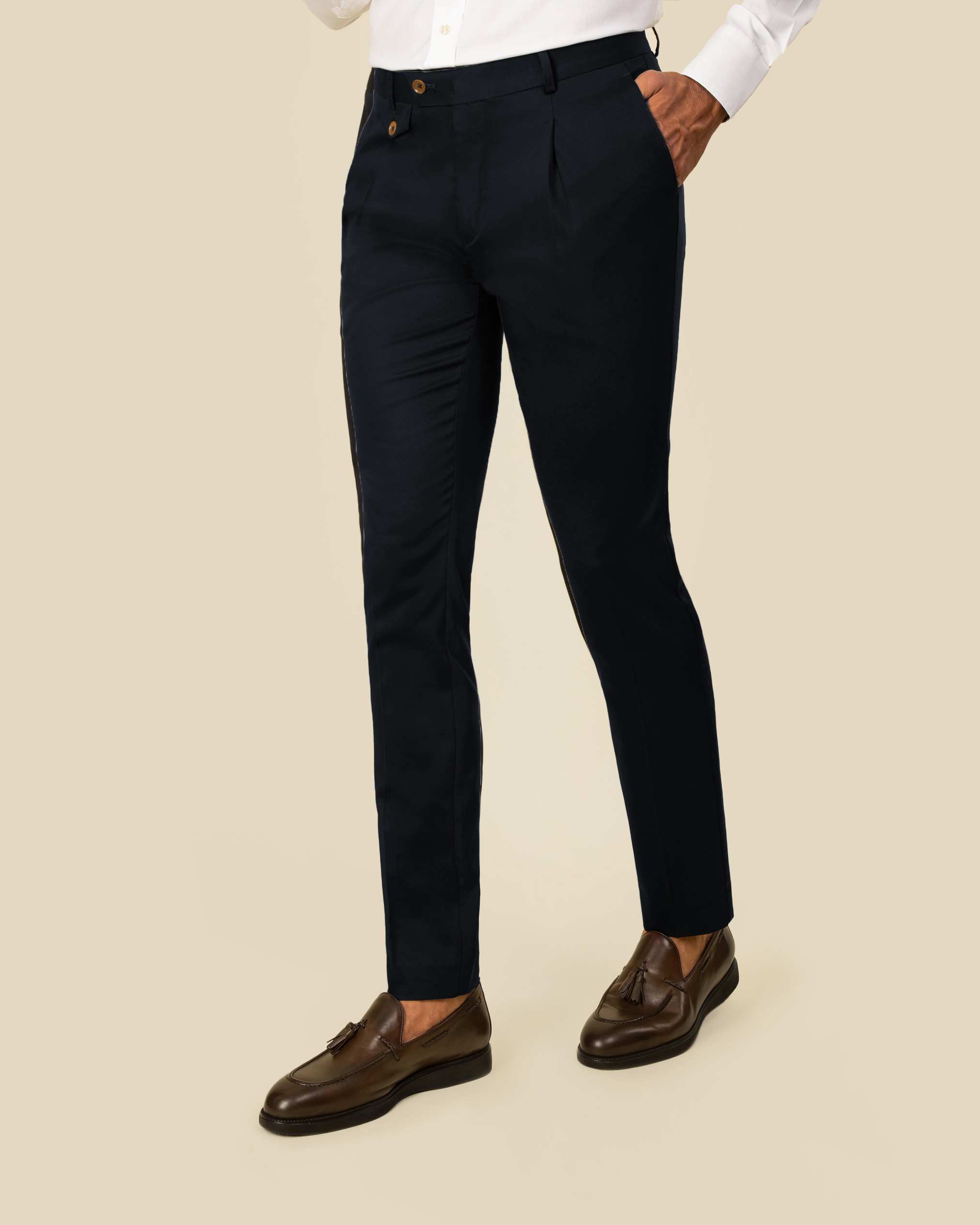 شلوار مردانه کتان 2212502 کروم