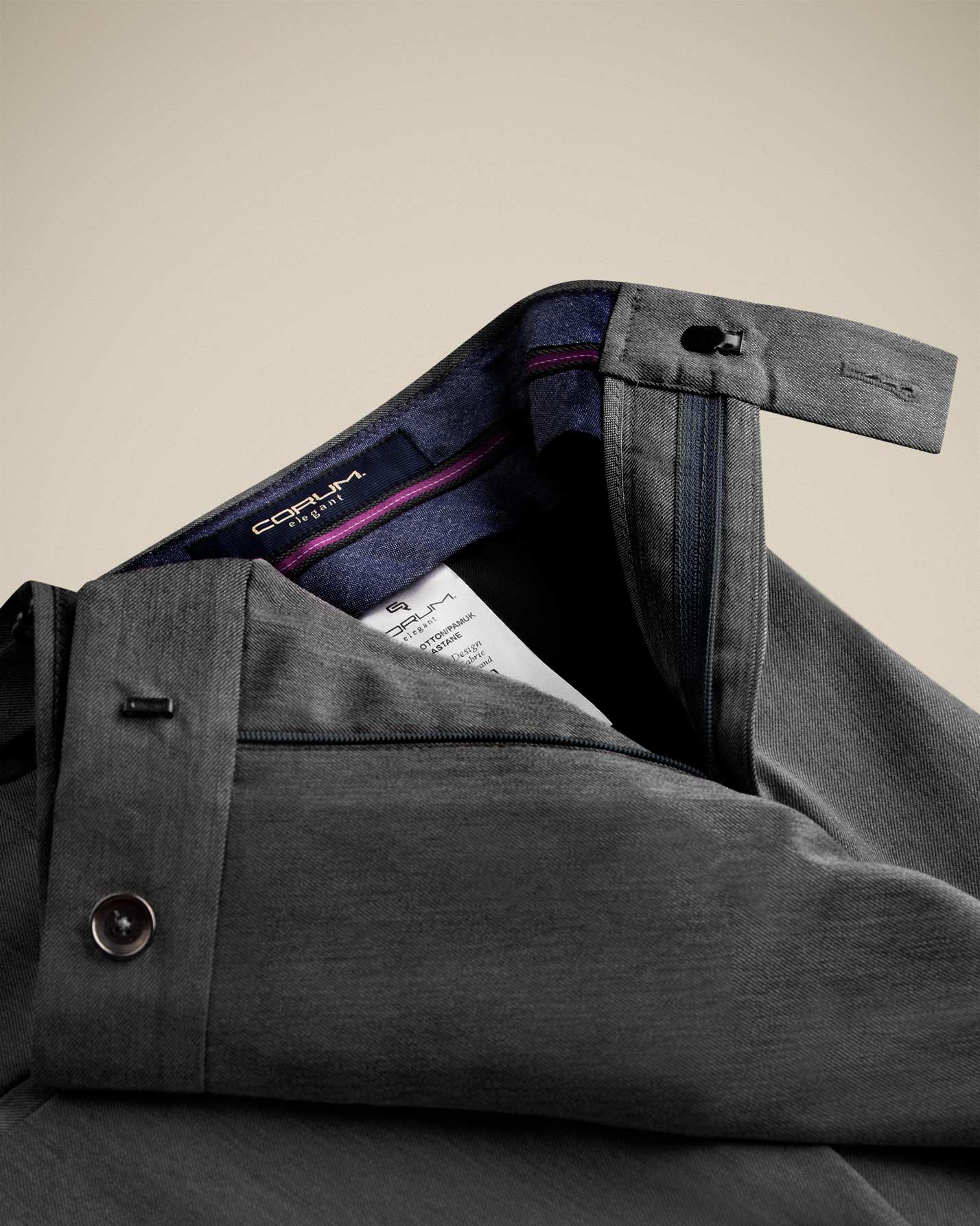 شلوار پارچه ای سگک دار 2212702 کروم