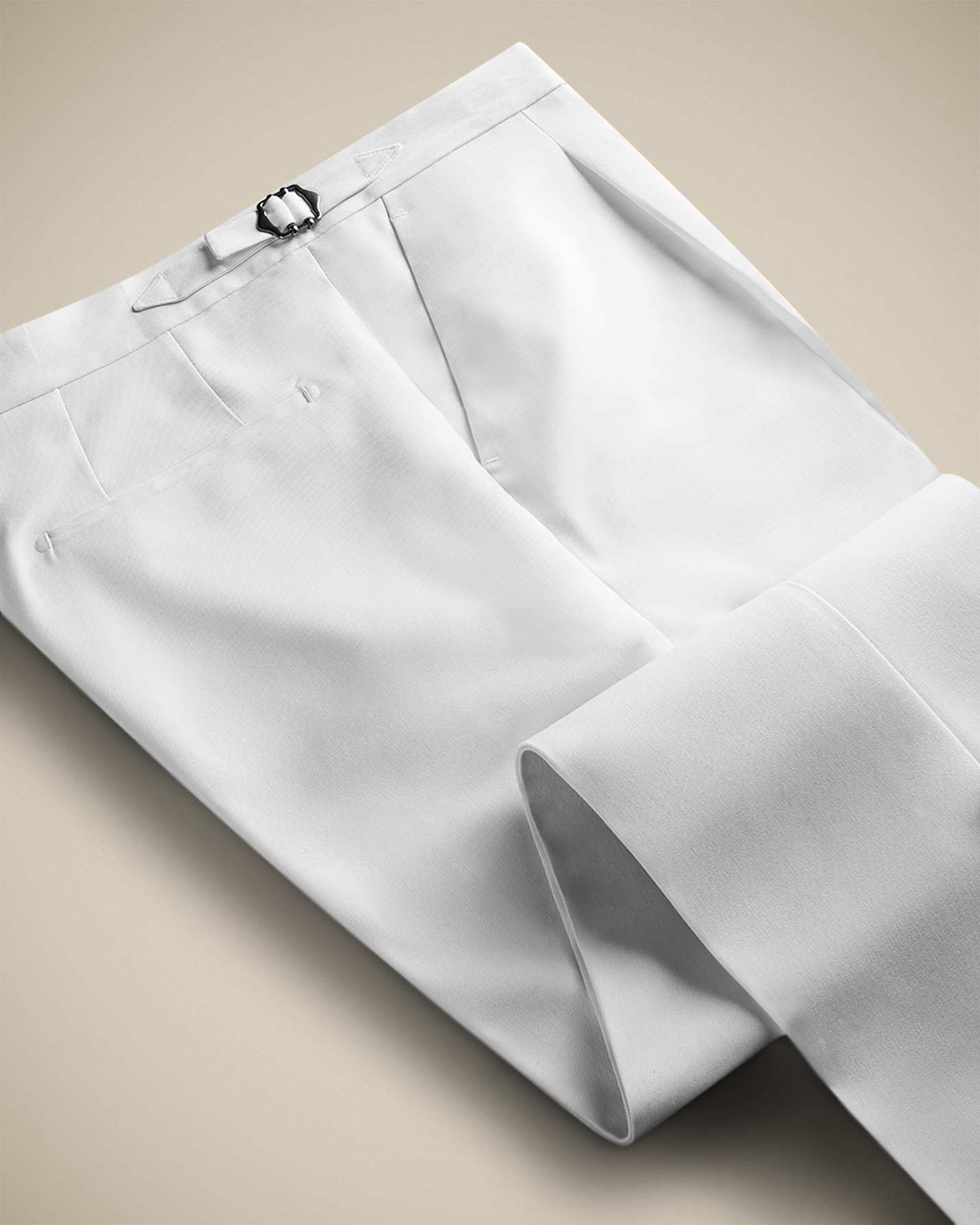 شلوار پارچه ای سگک دار 2212702 کروم