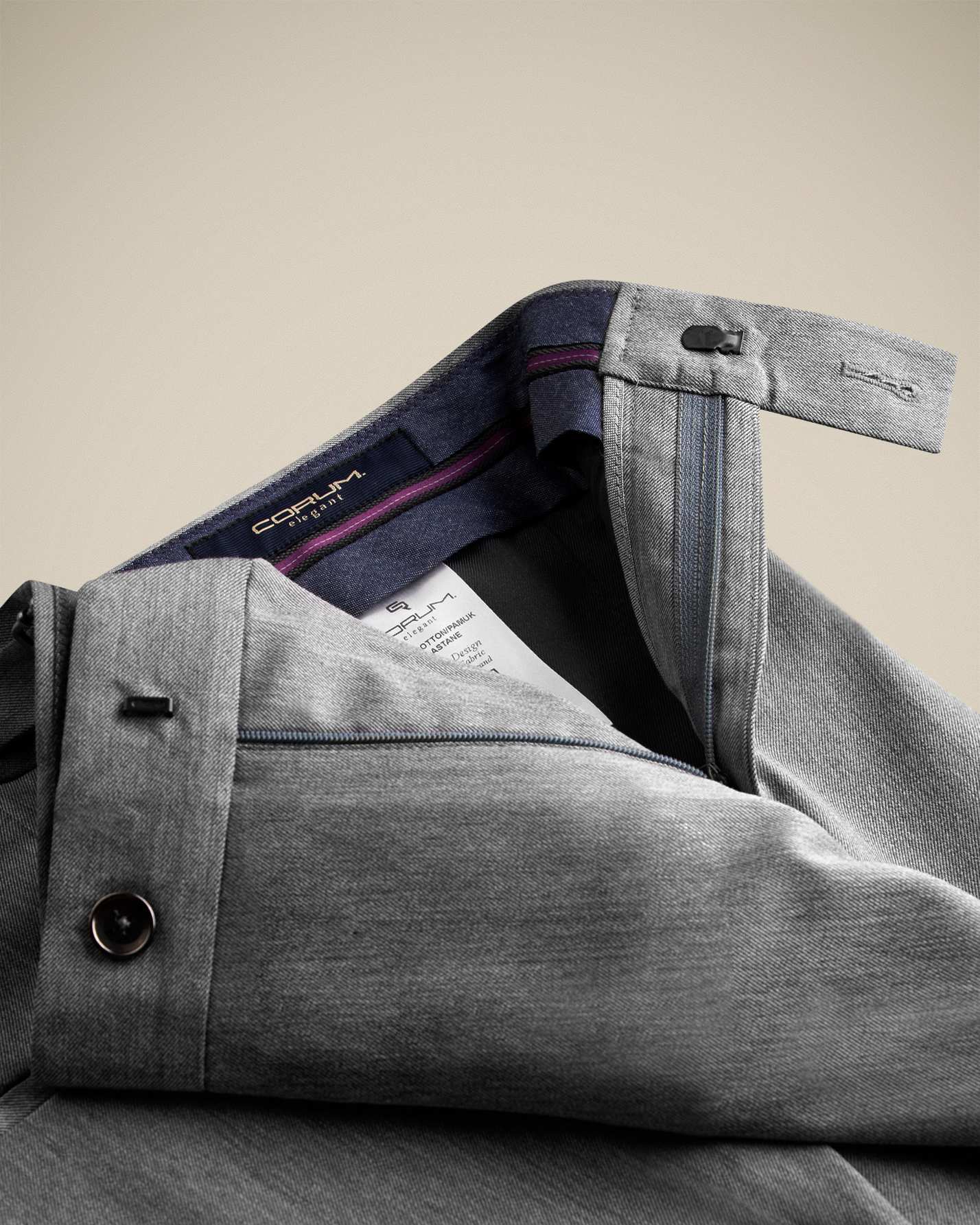 شلوار پارچه ای سگک دار 2212702 کروم