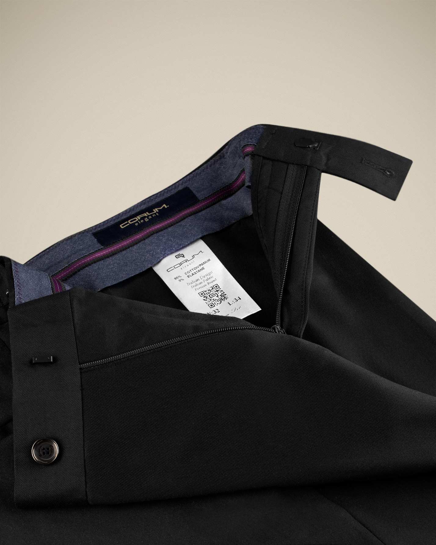 شلوار پارچه ای سگک دار 2212702 کروم