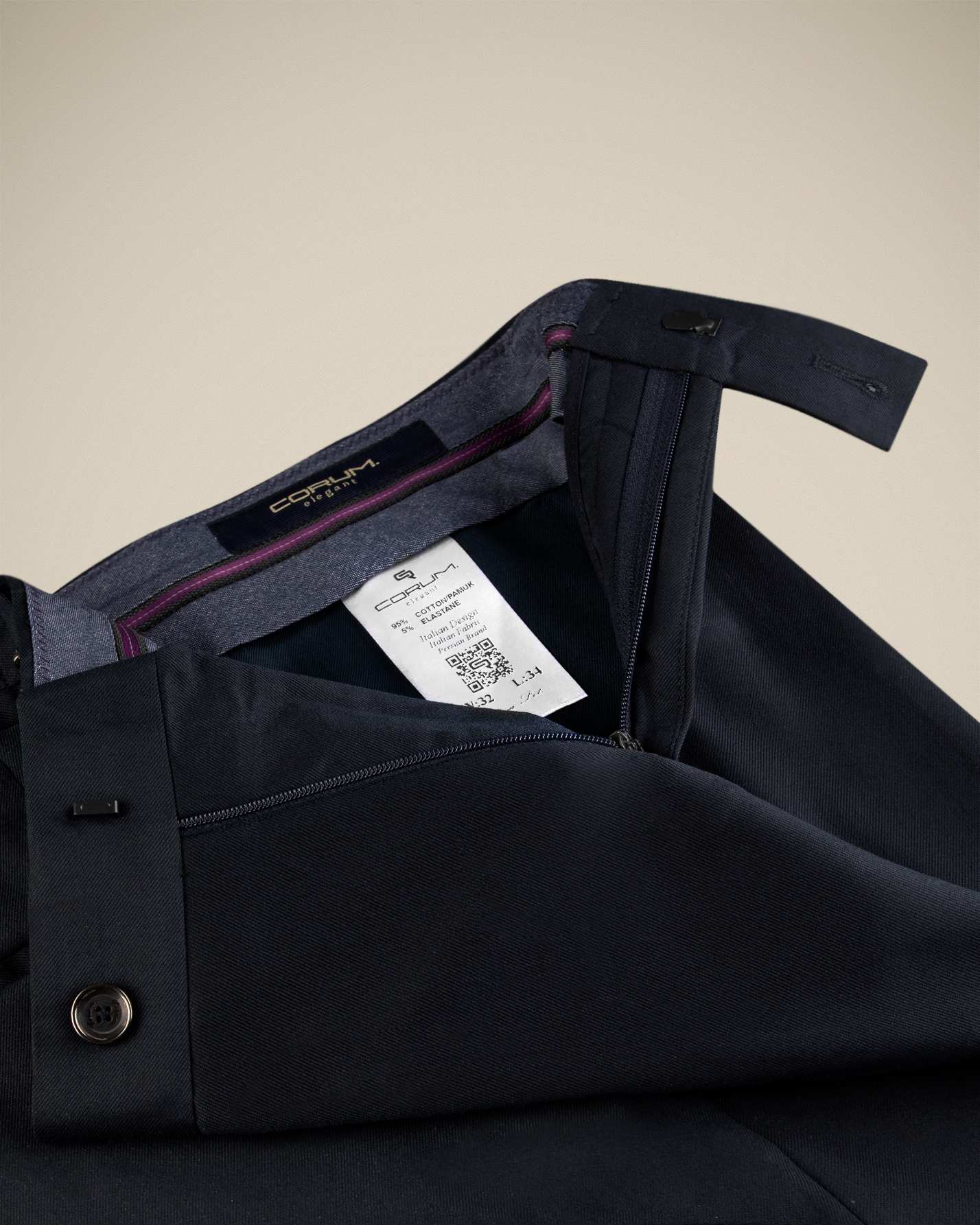 شلوار پارچه ای سگک دار 2212702 کروم