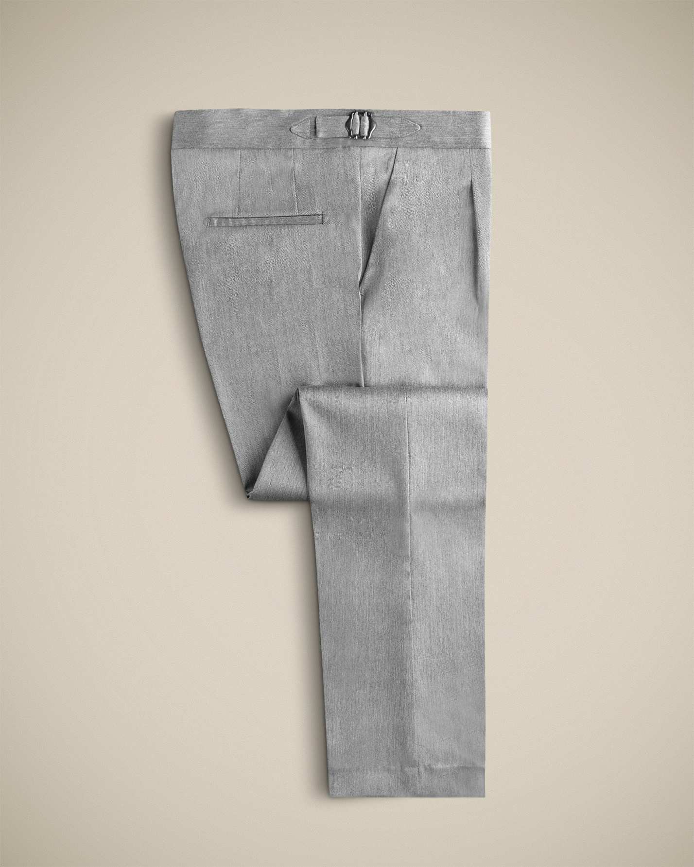 شلوار پارچه ای سگک دار 2212702 کروم