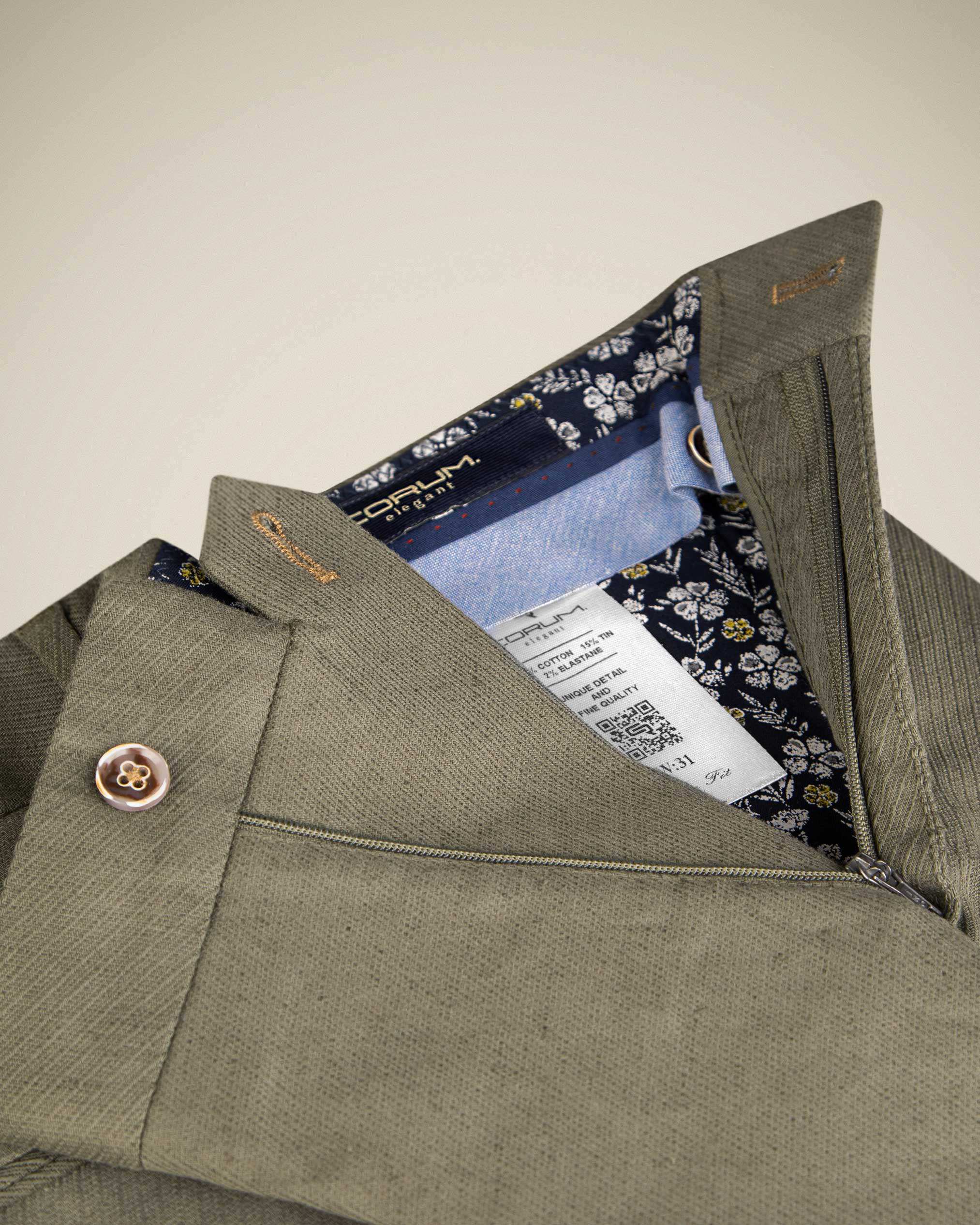 شلوارک کتان 2213002 کروم