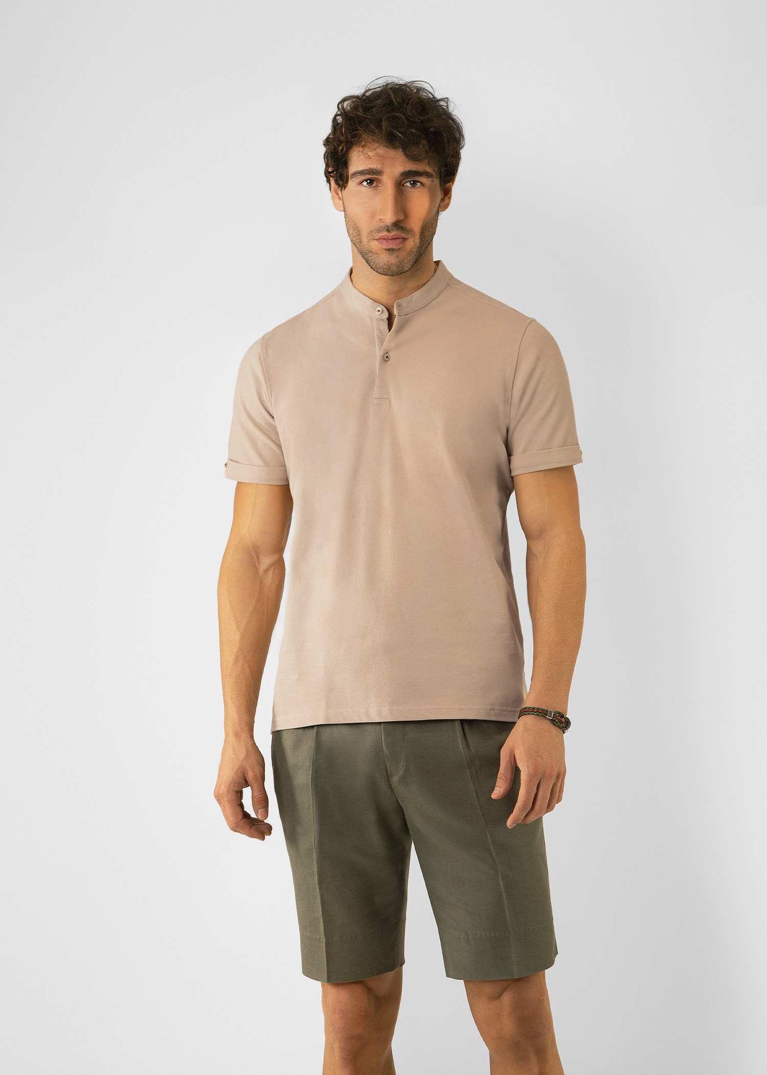 شلوارک کتان 2213002 کروم