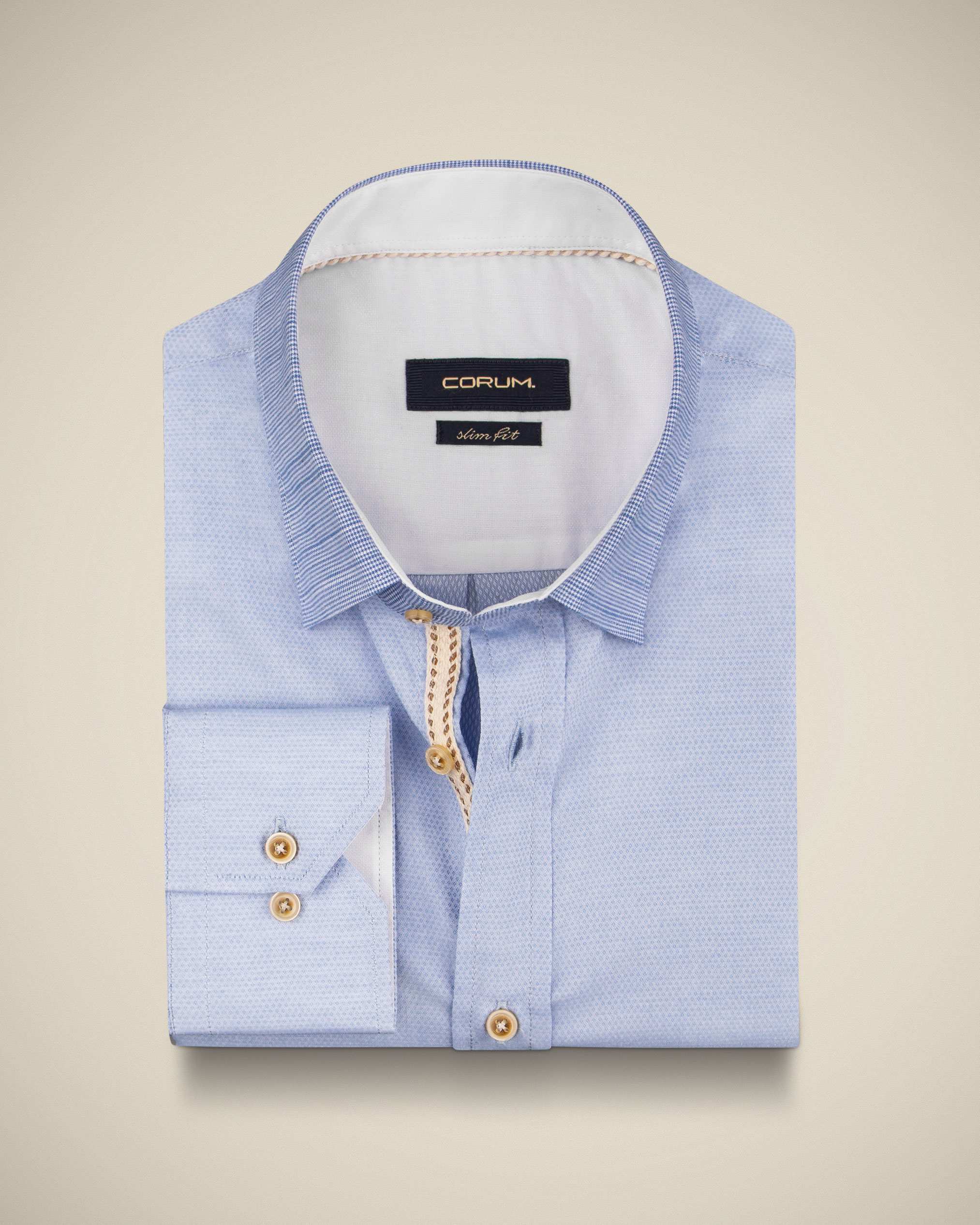 پیراهن یقه دکمه دار مردانه 2220111 کروم