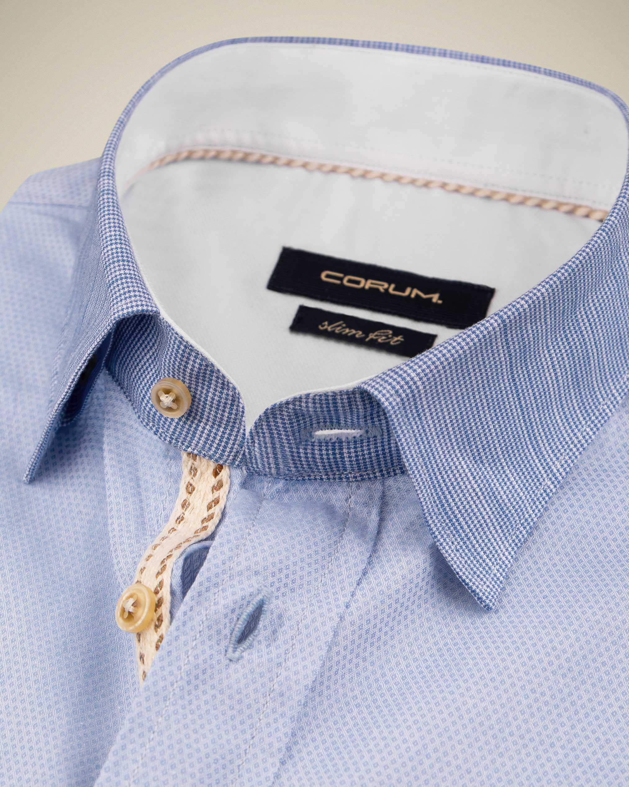 پیراهن یقه دکمه دار مردانه 2220111 کروم