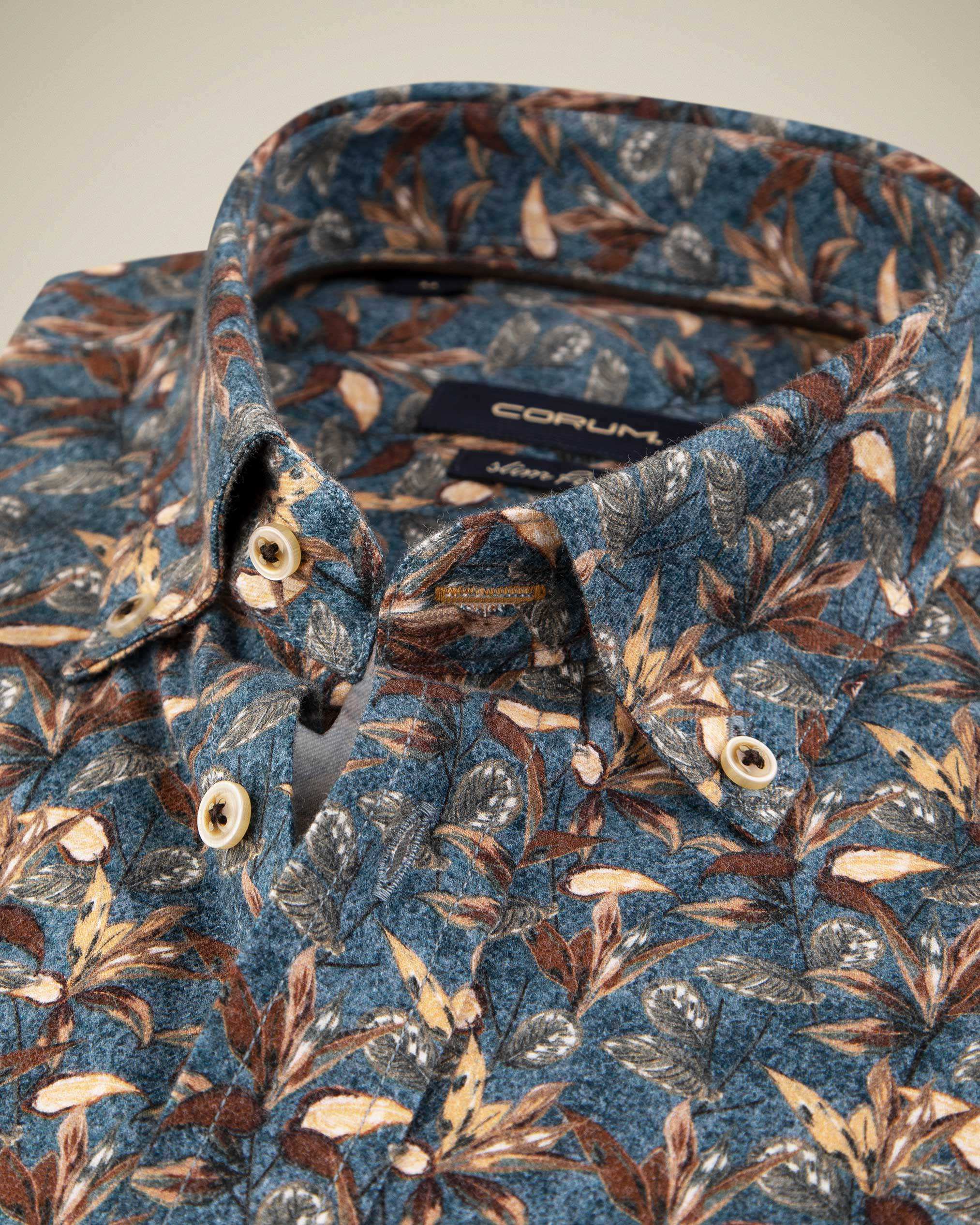 پیراهن طرح دار پشمی 2220114 کروم