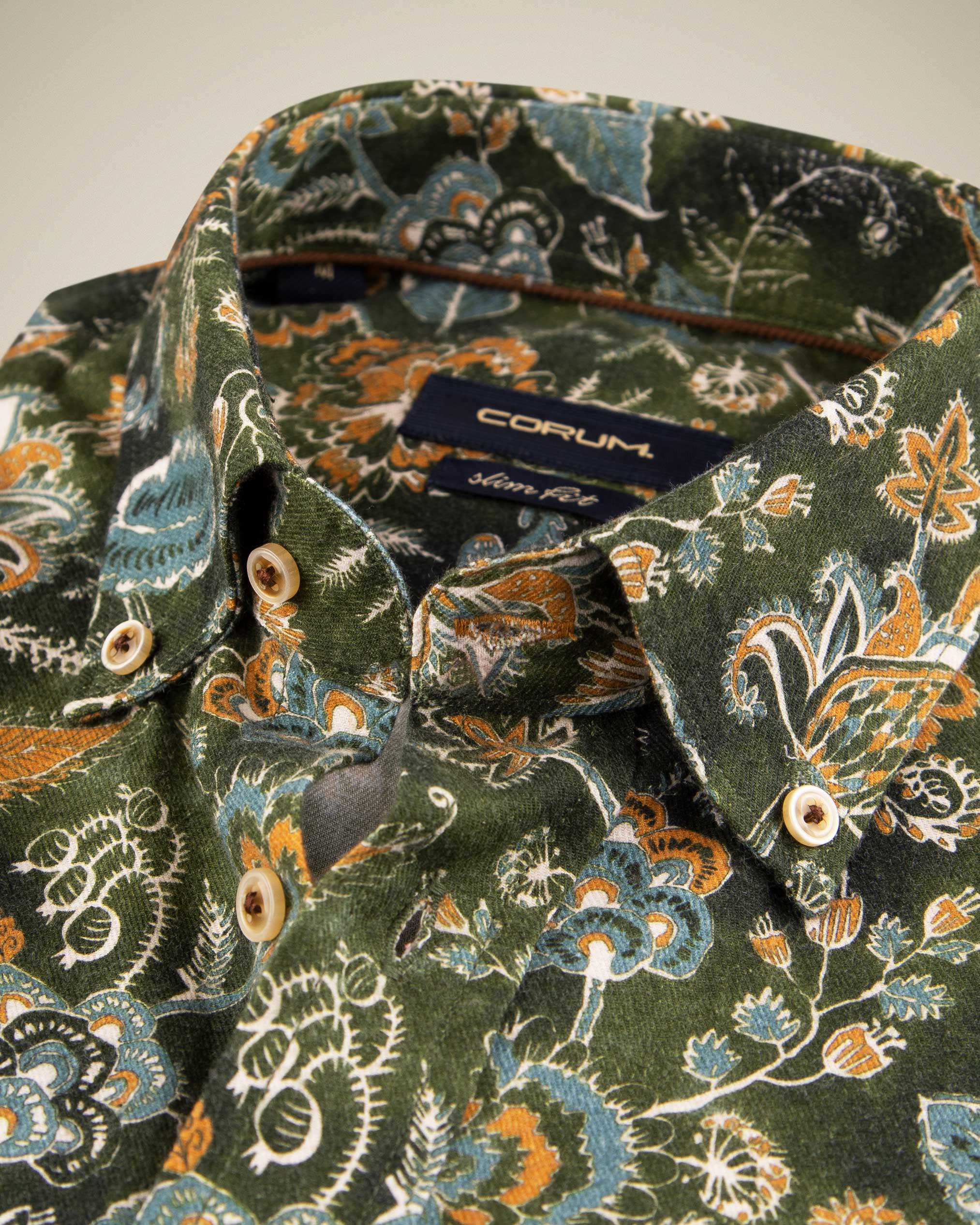 پیراهن طرح دار پشمی 2220114 کروم