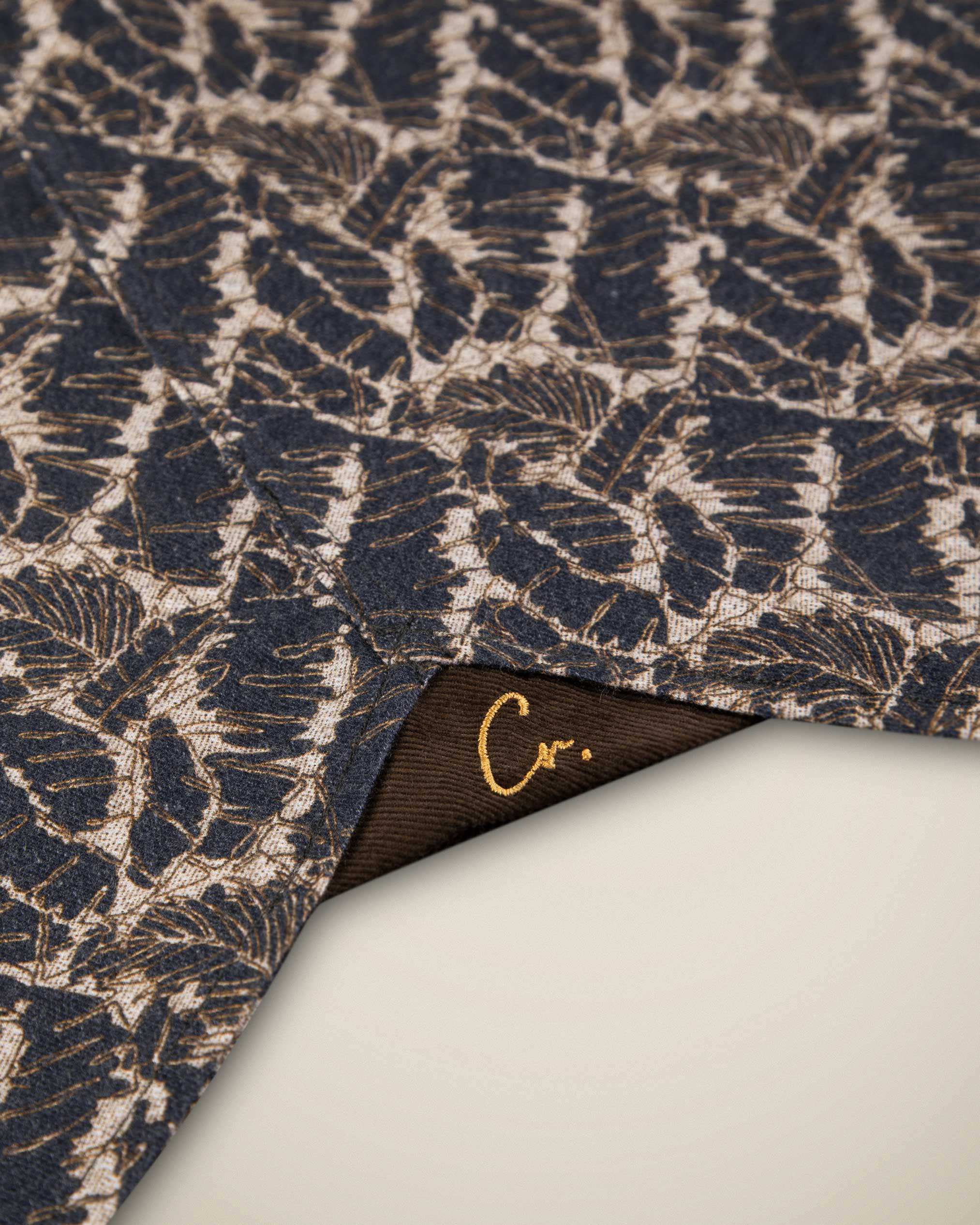 پیراهن طرح دار پشمی 2220115 کروم