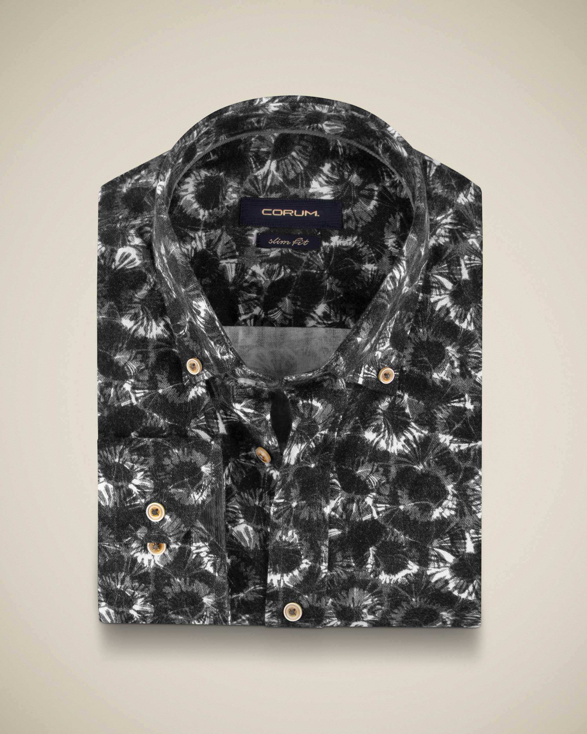 پیراهن طرح دار پشمی 2220115 کروم