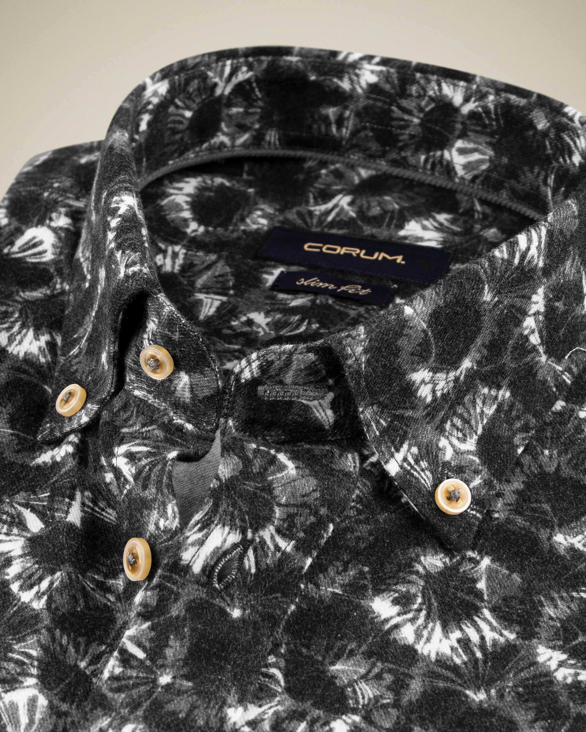 پیراهن طرح دار پشمی 2220115 کروم