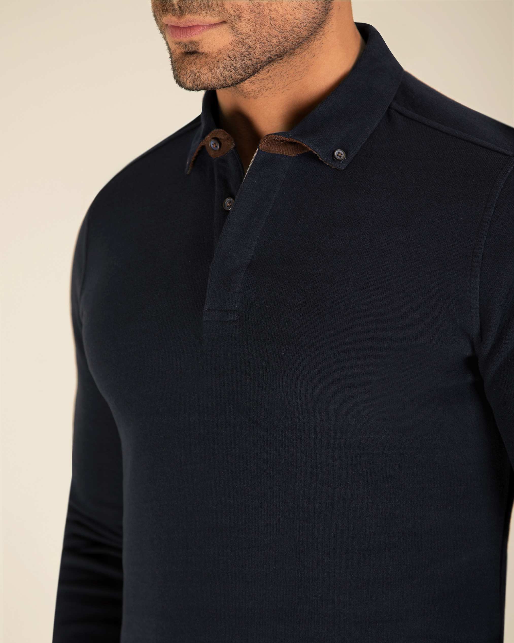 پولوشرت یقه دکمه دار 2220901 کروم