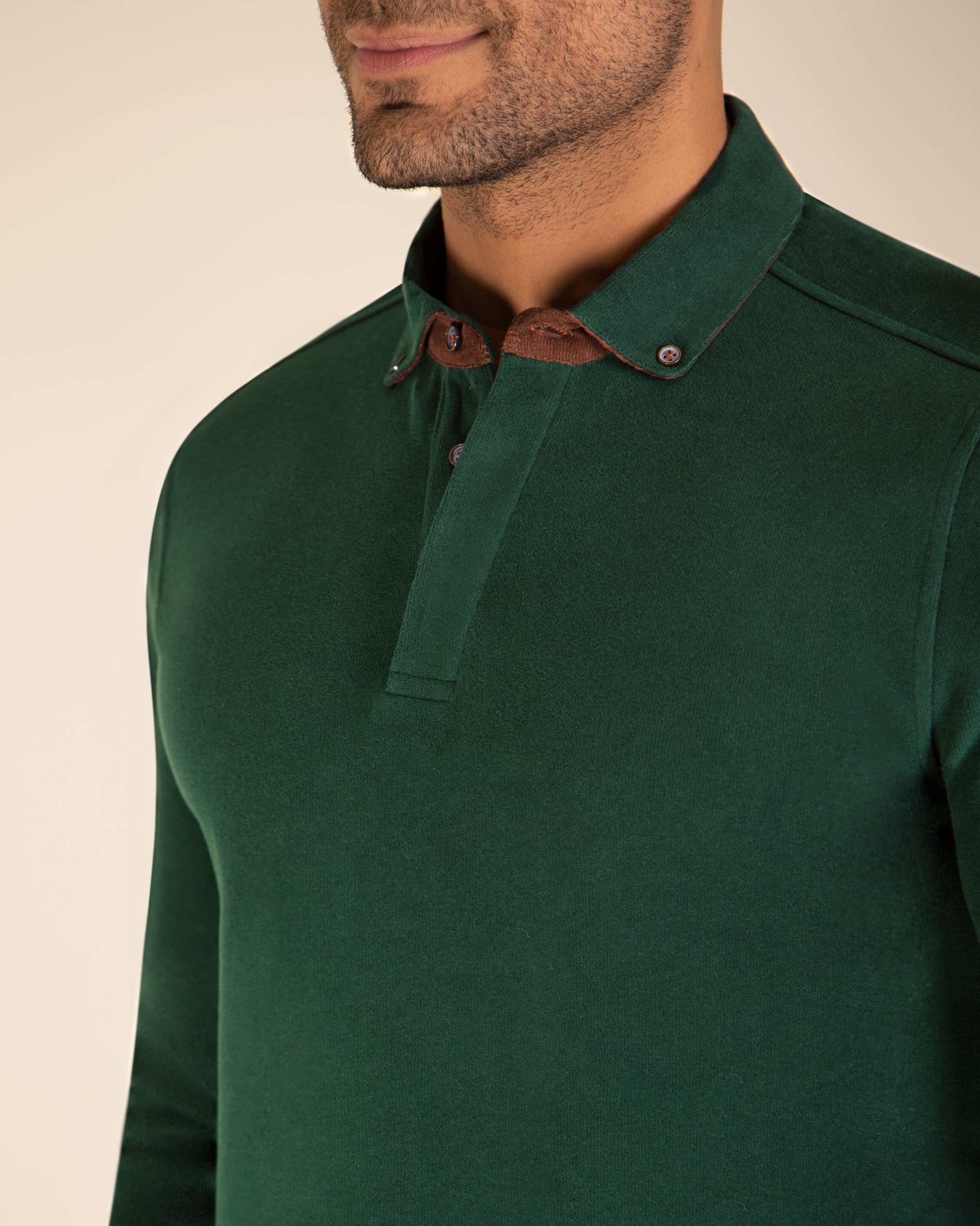 پولوشرت یقه دکمه دار 2220901 کروم