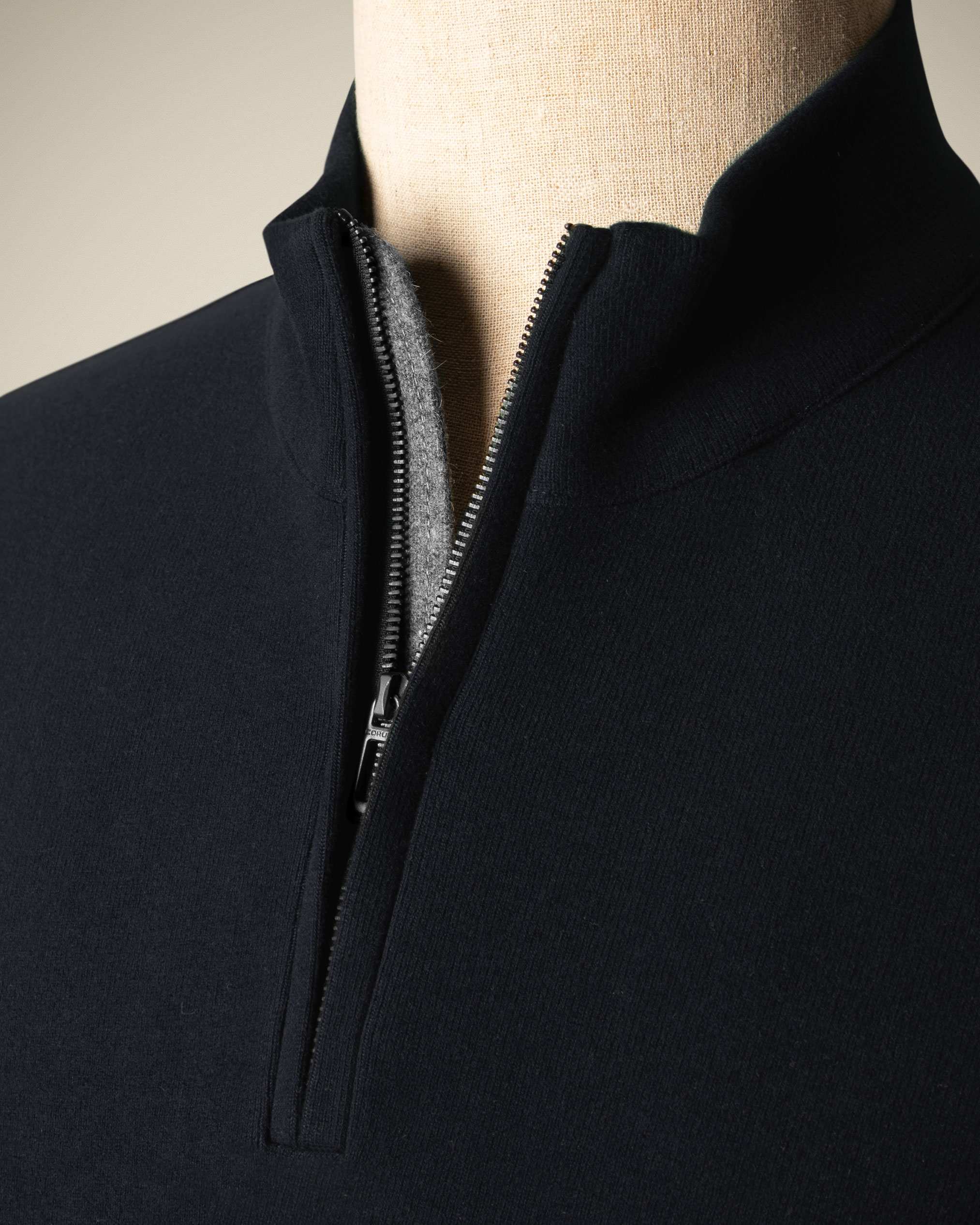 پولوشرت آستین بلند نیم زیپ 2220902 کروم