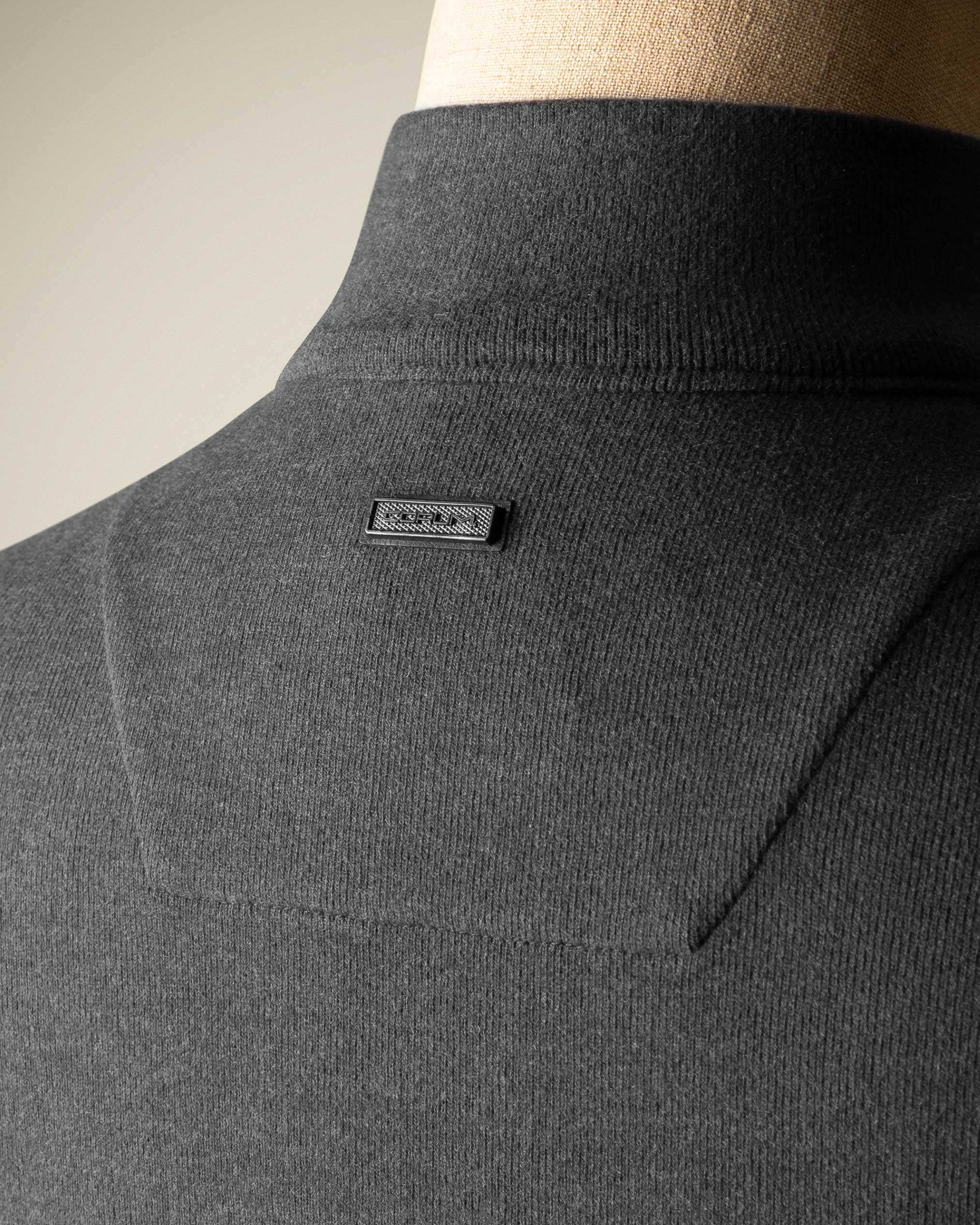 پولوشرت آستین بلند نیم زیپ 2220902 کروم