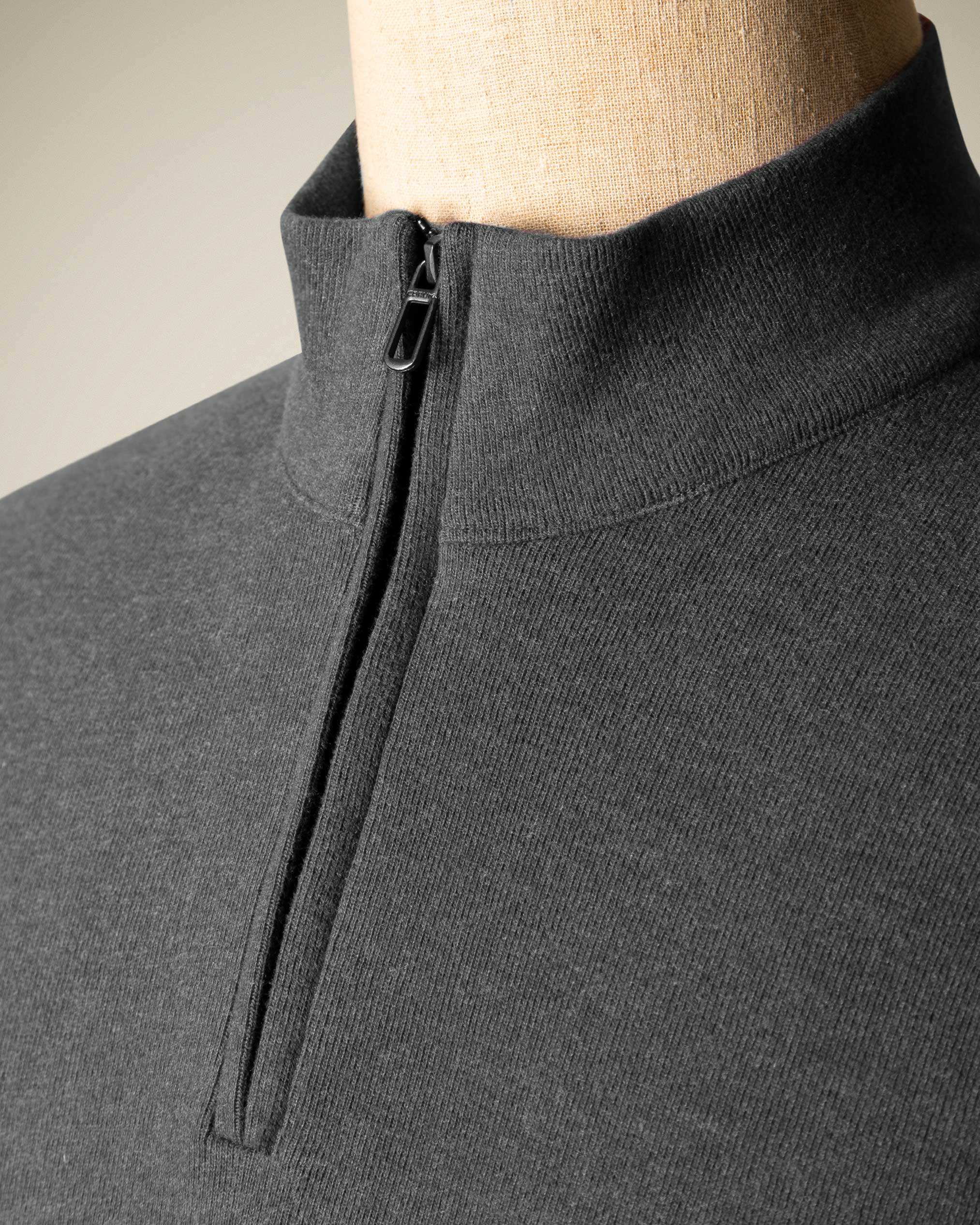 پولوشرت آستین بلند نیم زیپ 2220902 کروم