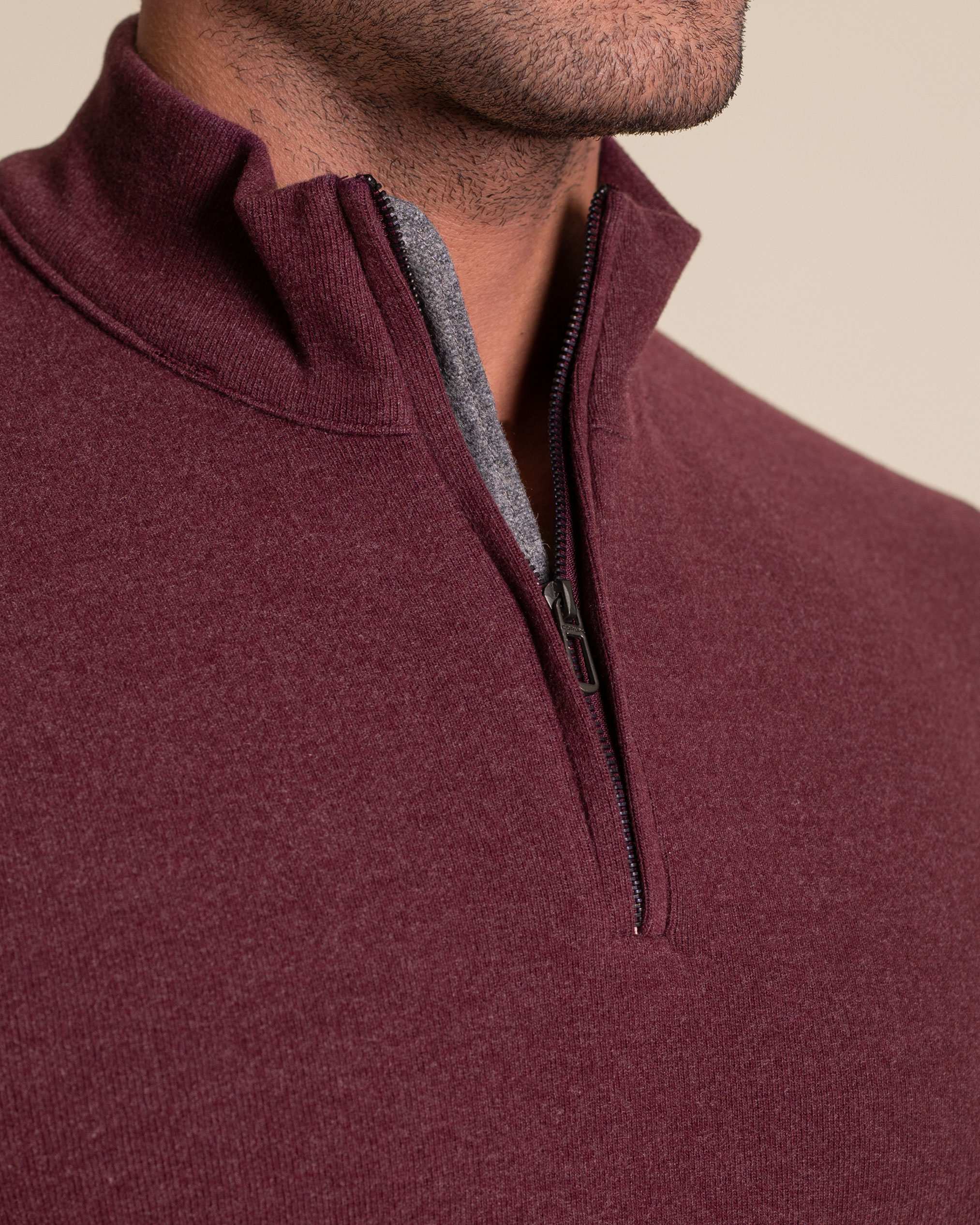 پولوشرت آستین بلند نیم زیپ 2220902 کروم