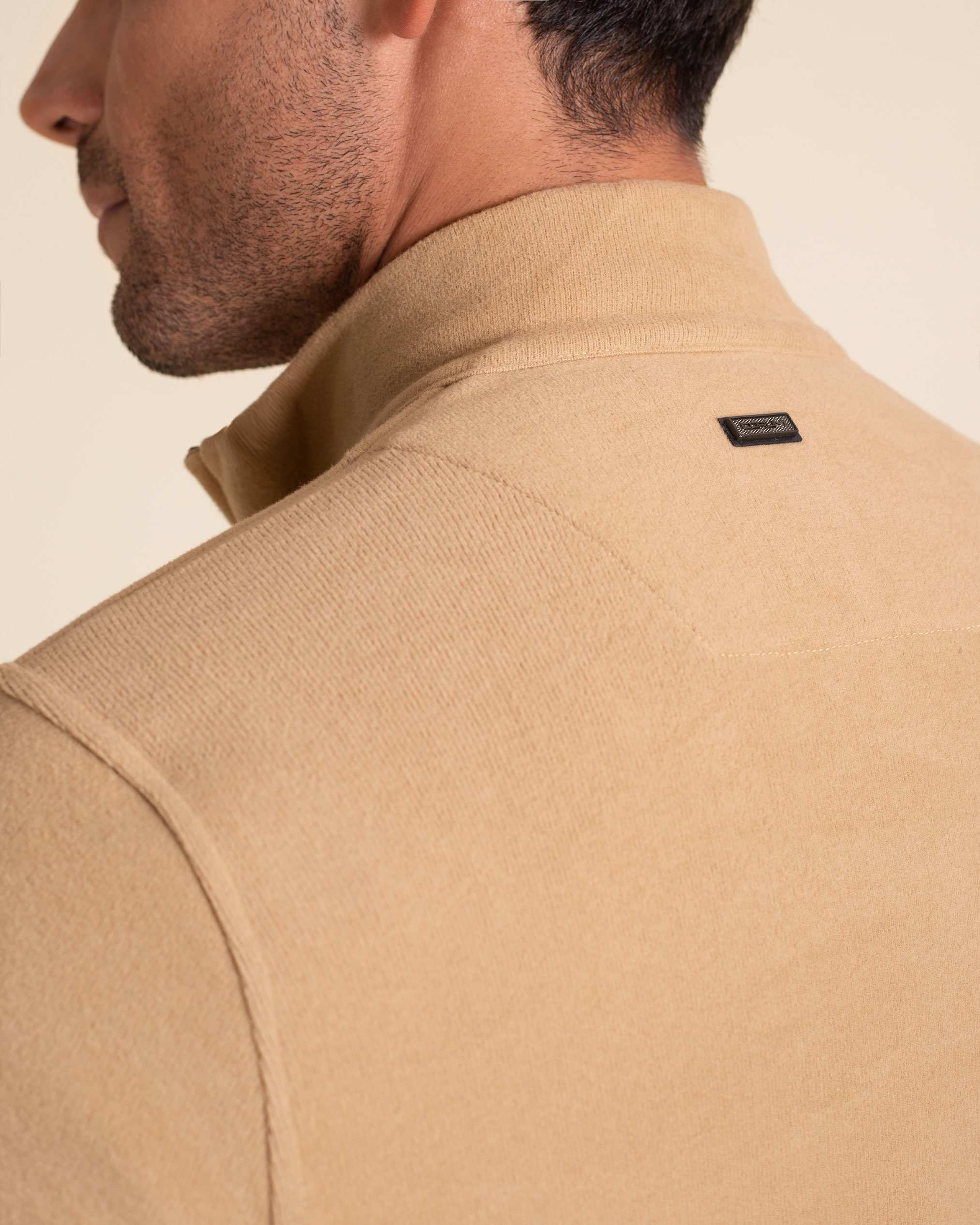 پولوشرت آستین بلند نیم زیپ 2220902 کروم